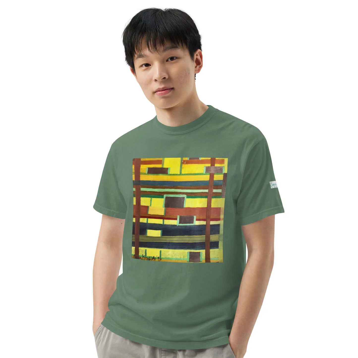 Unisex T-Shirt - City in Grids - Geometric Abstract Urban - Eman's Gallery