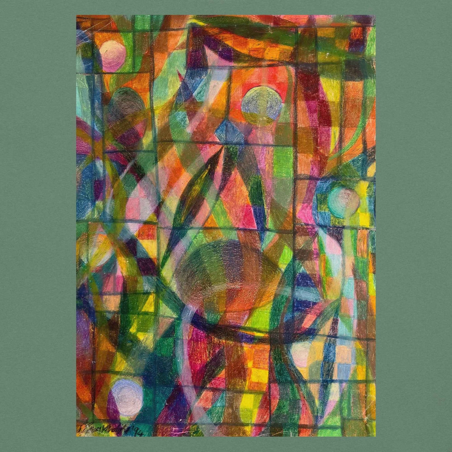 Unisex T-Shirt - Organic Life - Colorful Geometric Art