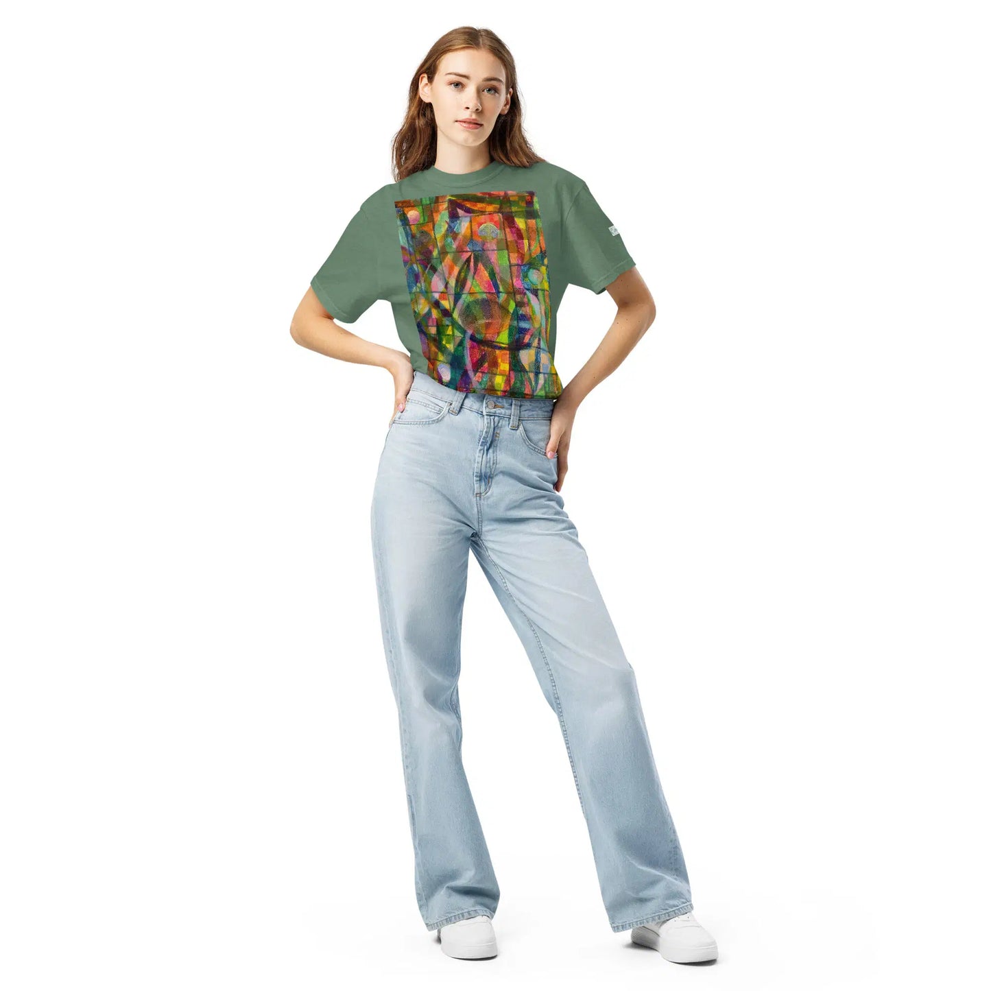 Unisex T-Shirt - Organic Life - Colorful Geometric Art - Eman's Gallery