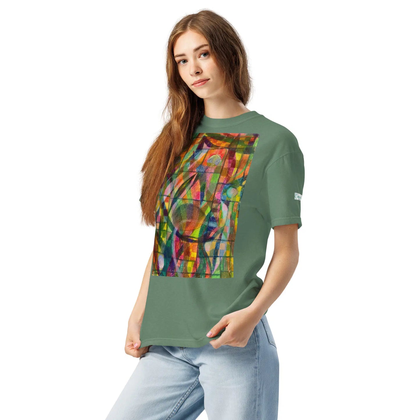 Unisex T-Shirt - Organic Life - Colorful Geometric Art - Eman's Gallery
