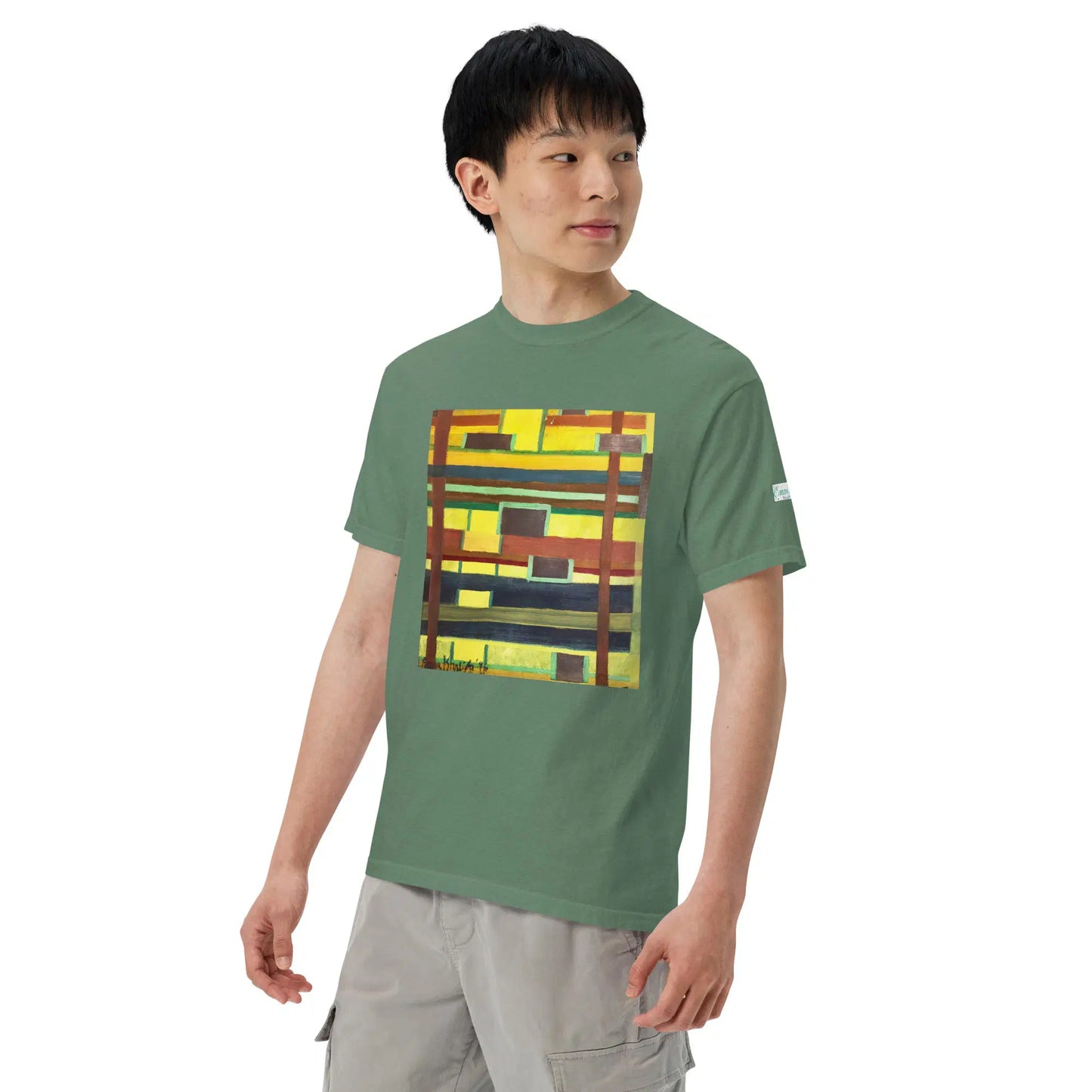 Unisex T-Shirt - City in Grids - Geometric Abstract Urban - Eman's Gallery