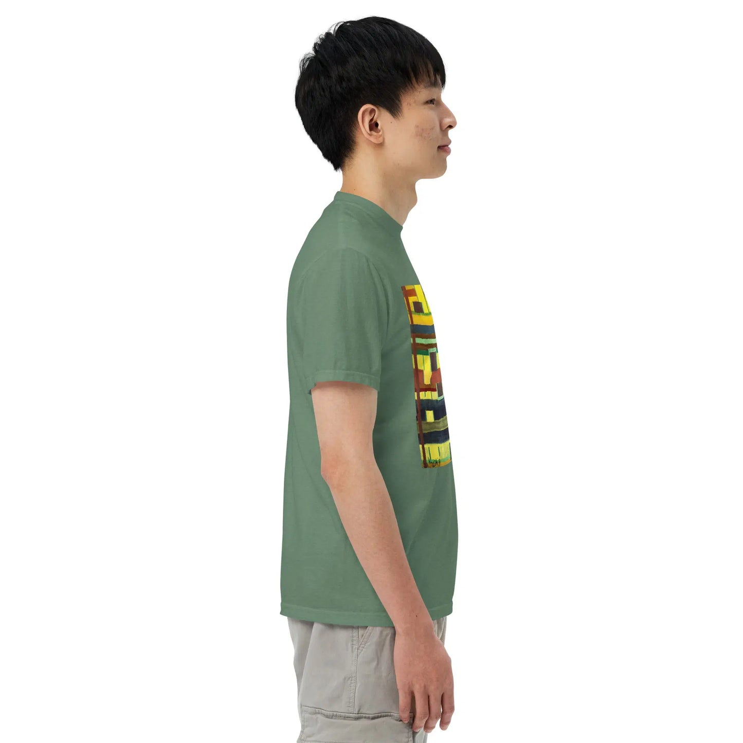 Unisex T-Shirt - City in Grids - Geometric Abstract Urban - Eman's Gallery