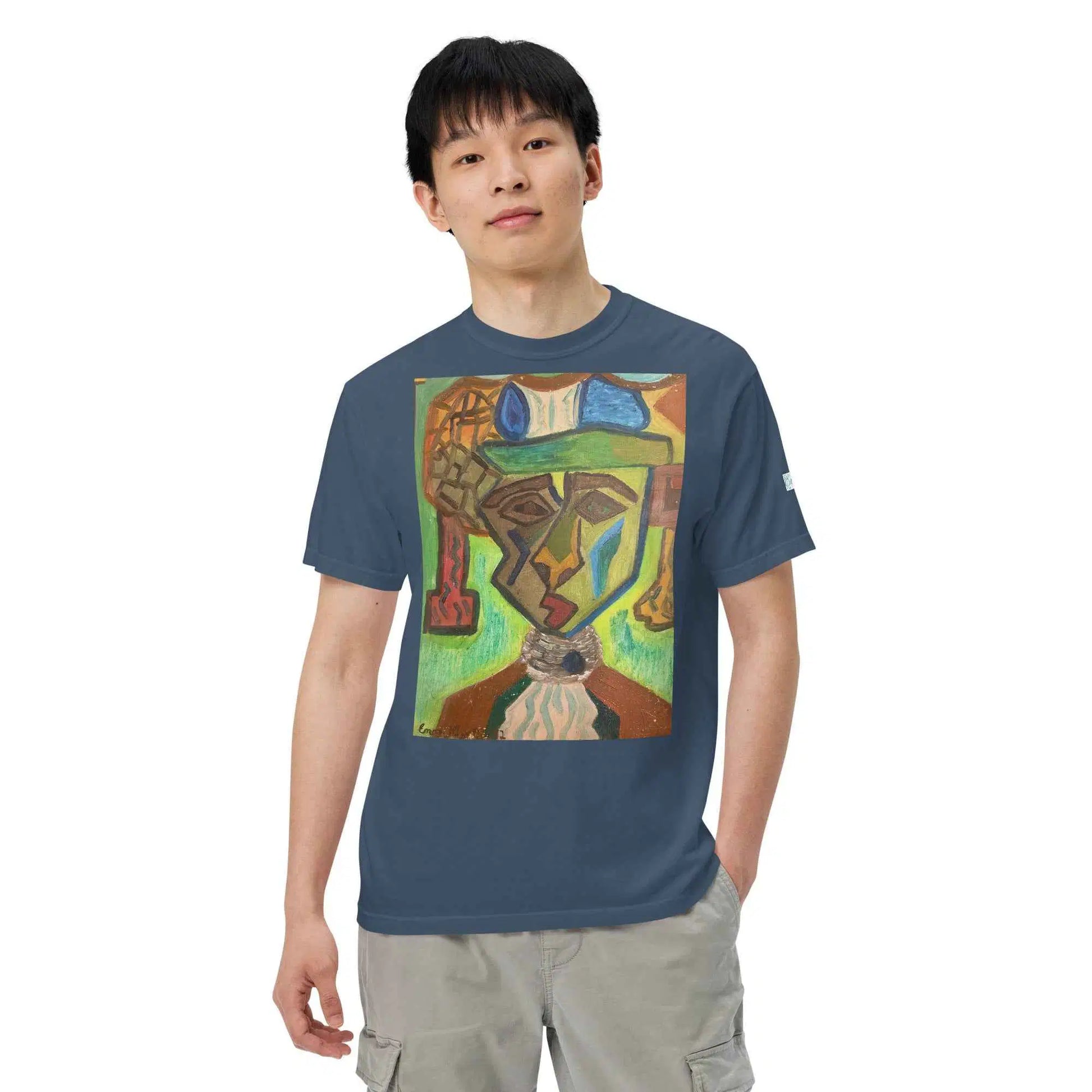 Unisex T-Shirt - Fragmented Soul - Cubist Figure Art