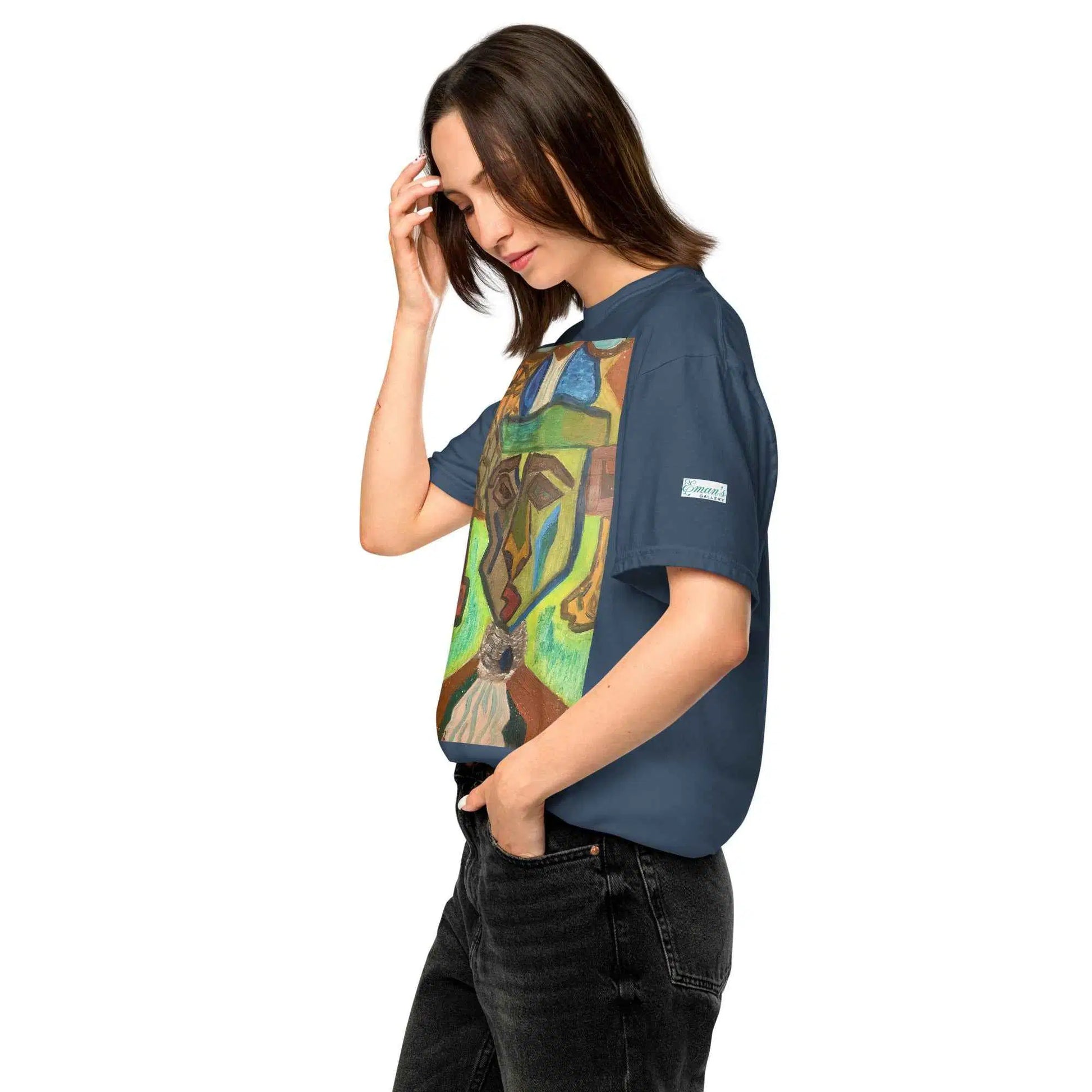 Unisex T-Shirt - Fragmented Soul - Cubist Figure Art