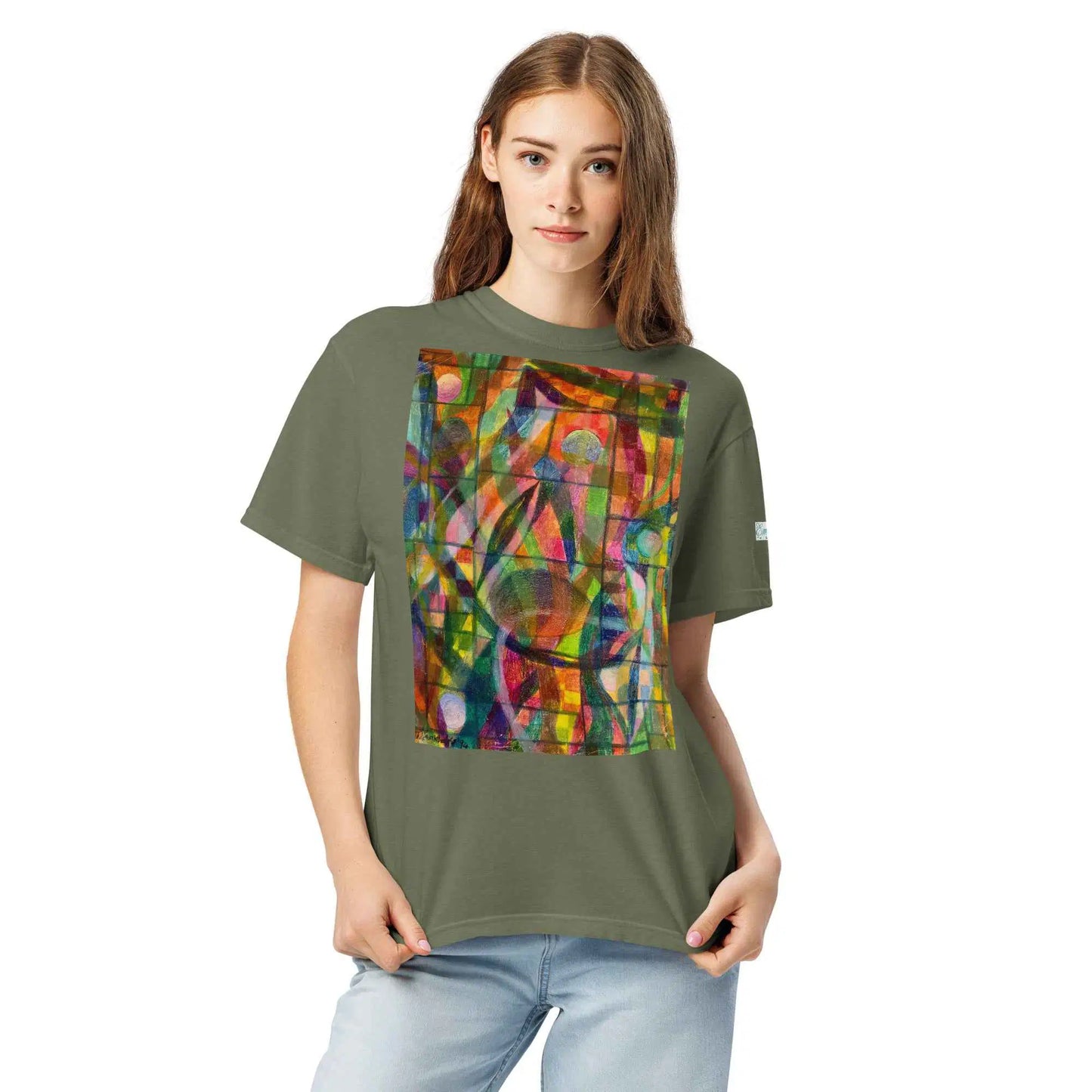 Unisex T-Shirt - Organic Life - Colorful Geometric Art