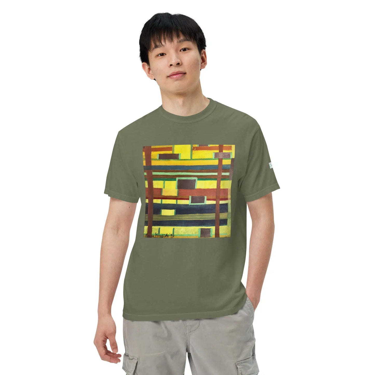 Unisex T-Shirt - City in Grids - Geometric Abstract Urban - Eman's Gallery