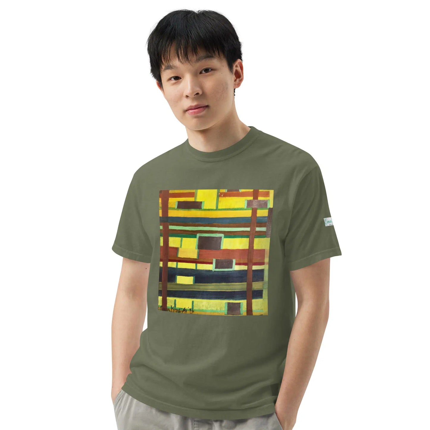 Unisex T-Shirt - City in Grids - Geometric Abstract Urban - Eman's Gallery