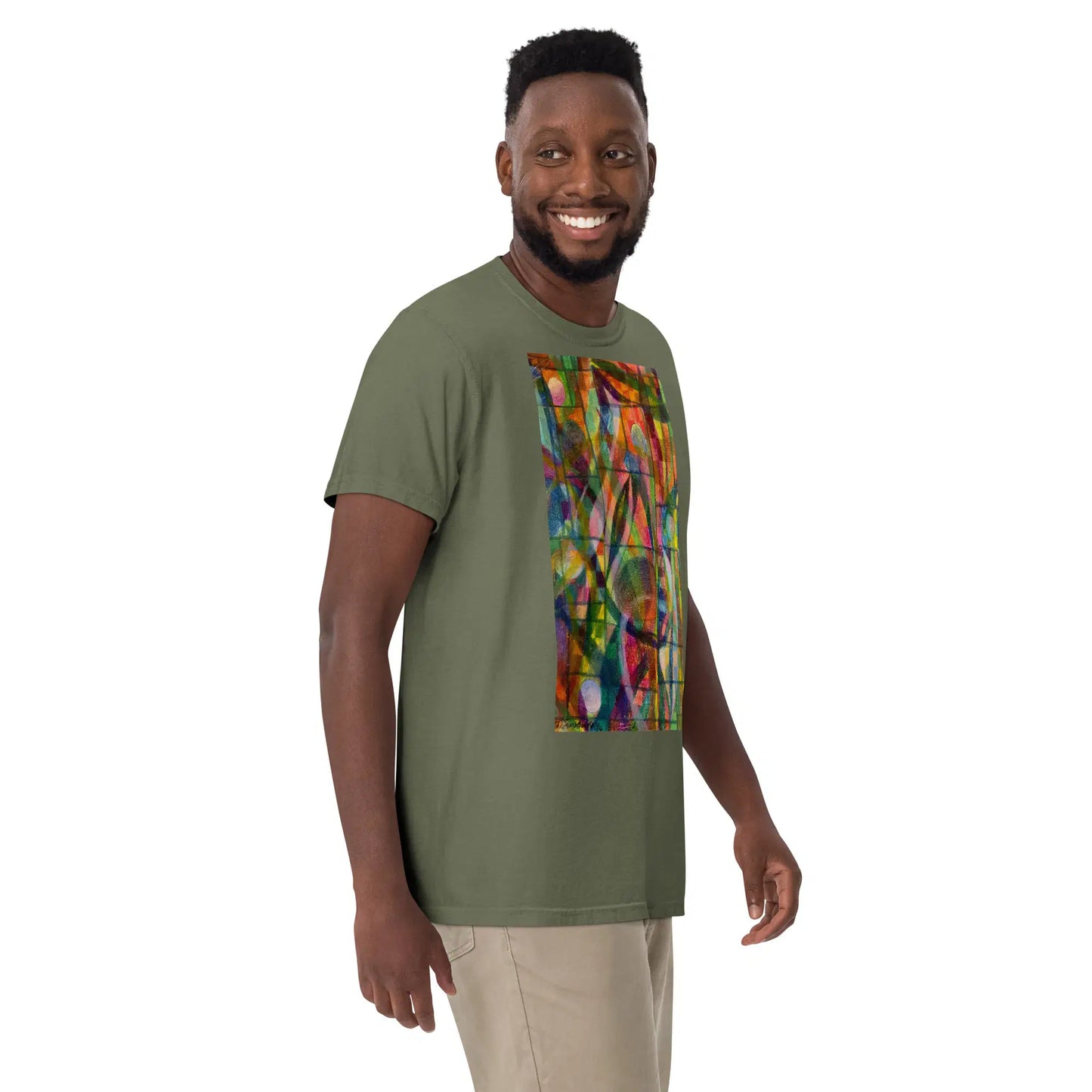 Unisex T-Shirt - Organic Life - Colorful Geometric Art - Eman's Gallery