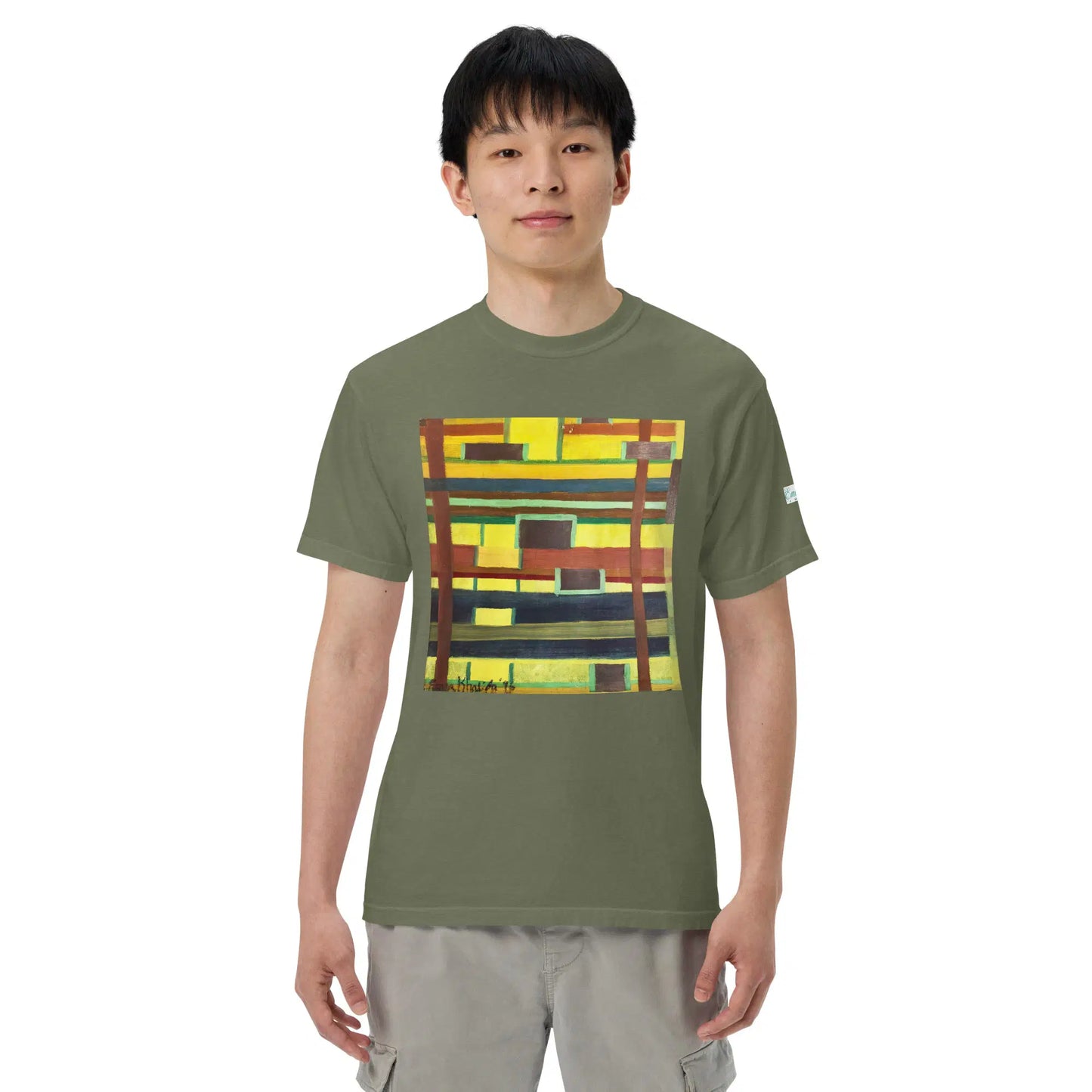 Unisex T-Shirt - City in Grids - Geometric Abstract Urban - Eman's Gallery