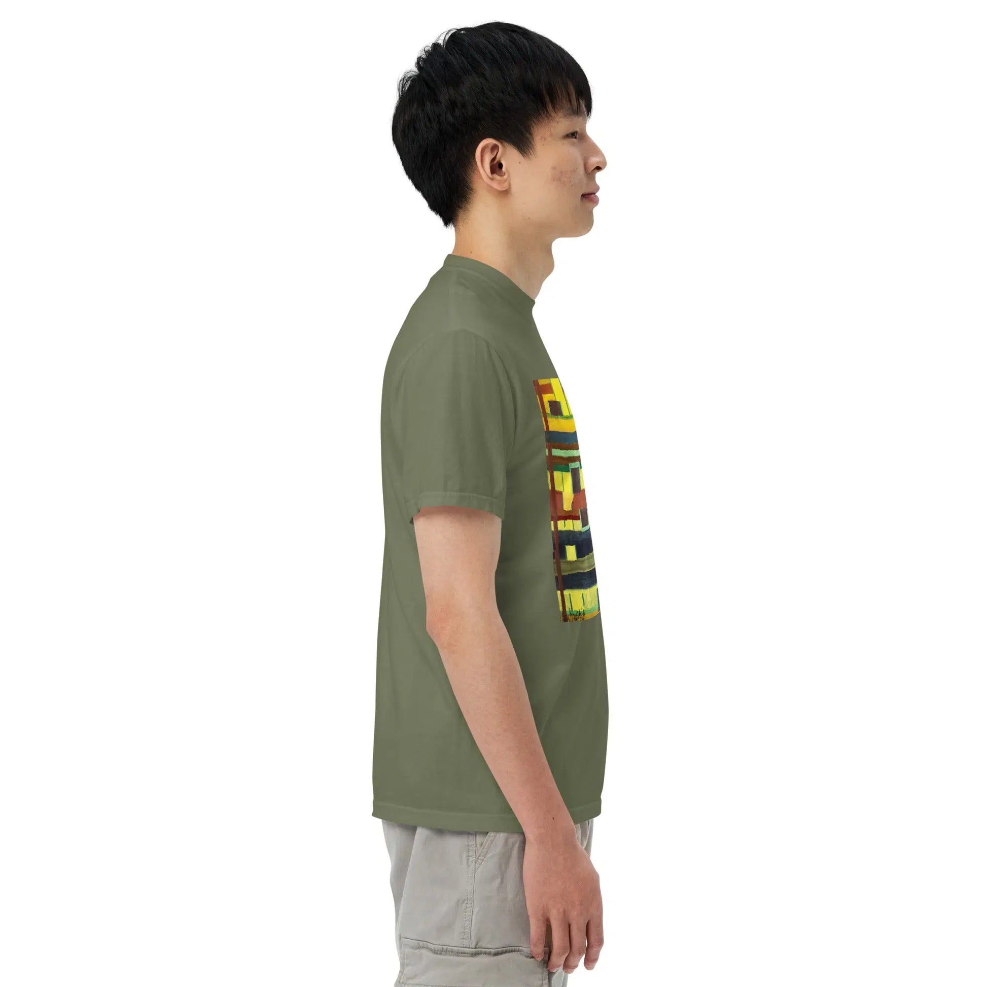 Unisex T-Shirt - City in Grids - Geometric Abstract Urban - Eman's Gallery