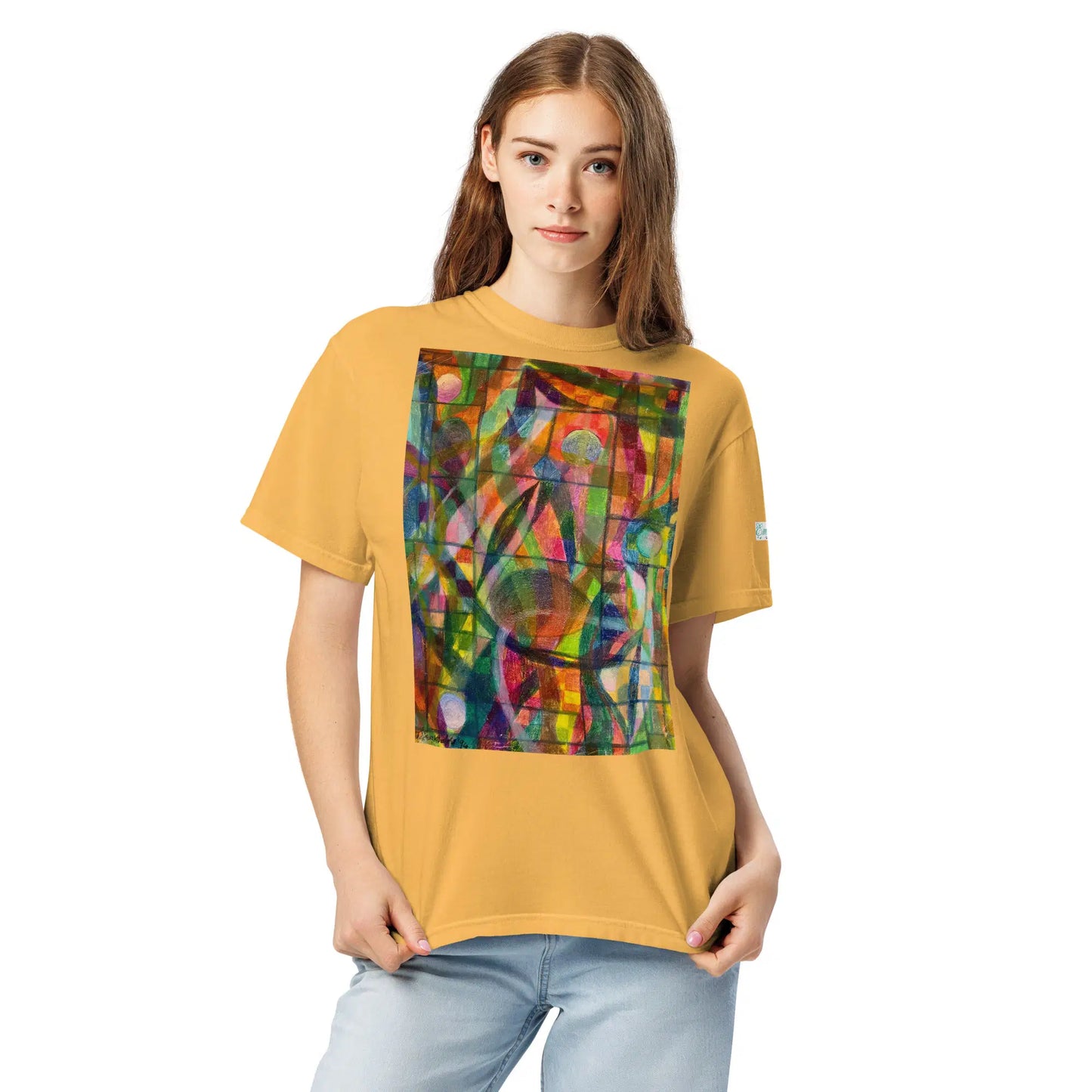 Unisex T-Shirt - Organic Life - Colorful Geometric Art - Eman's Gallery