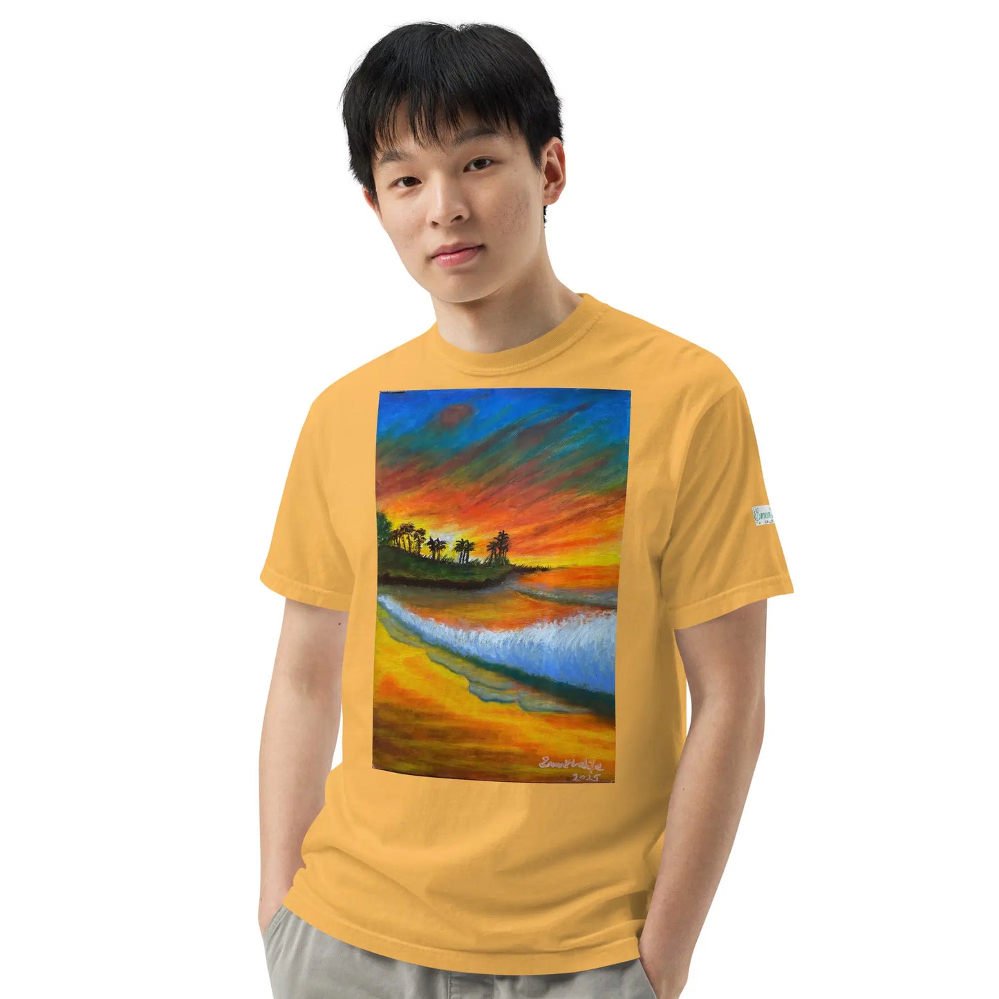 Unisex T-Shirt - Day Blazed - Tropical Sunset Palm Tree Art - Eman's Gallery