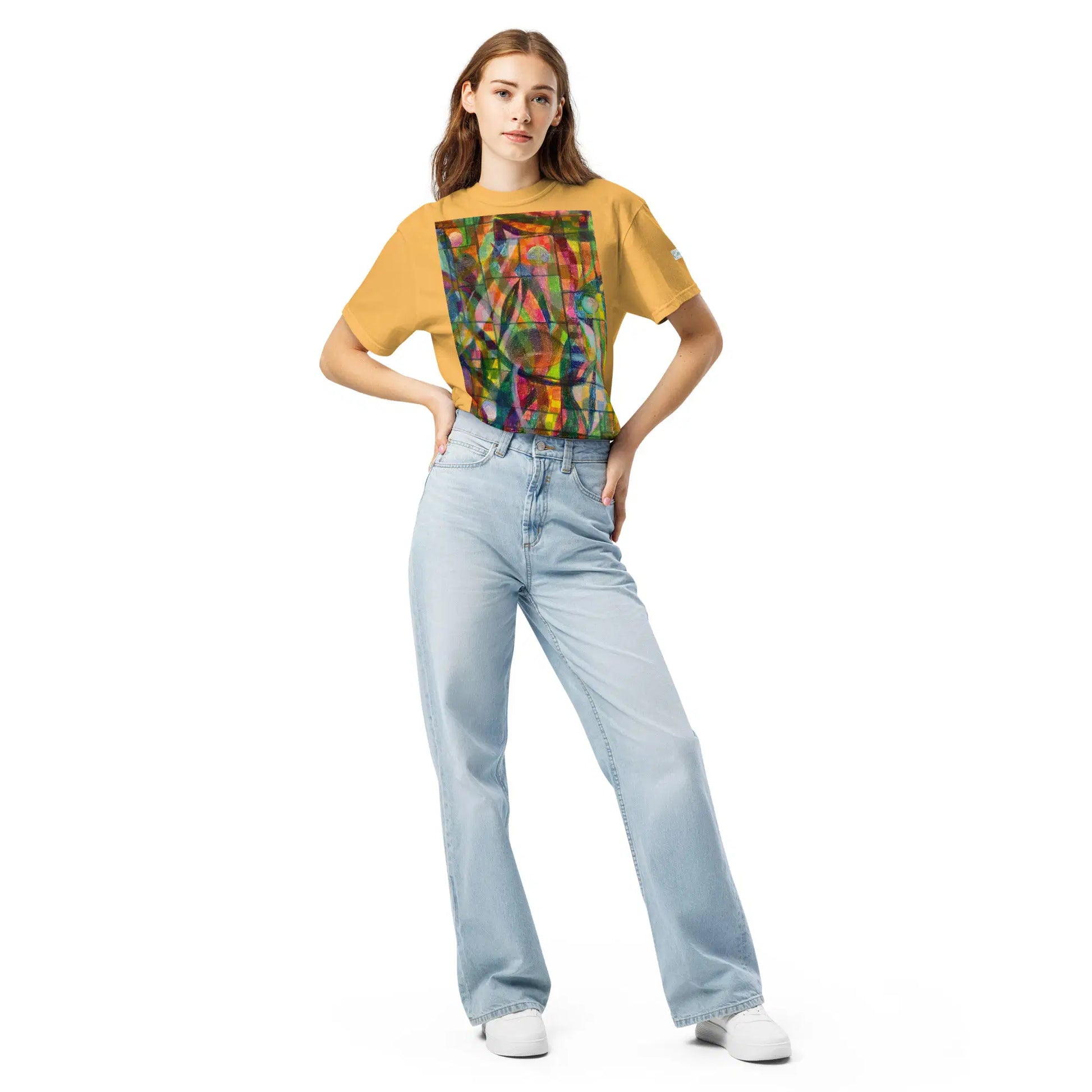 Unisex T-Shirt - Organic Life - Colorful Geometric Art - Eman's Gallery