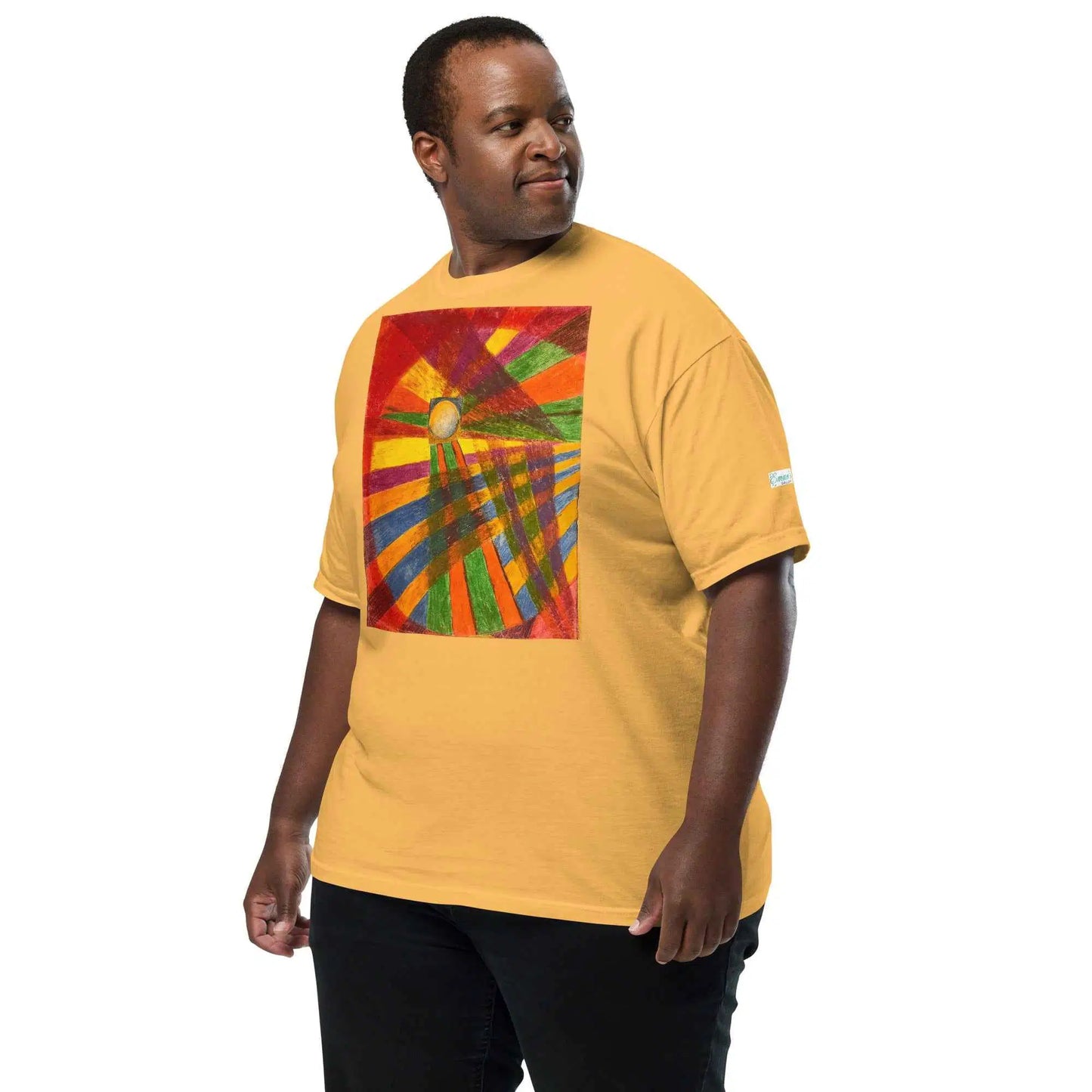 Unisex T-Shirt - Solar Burst - Geometric Abstract Sunburst