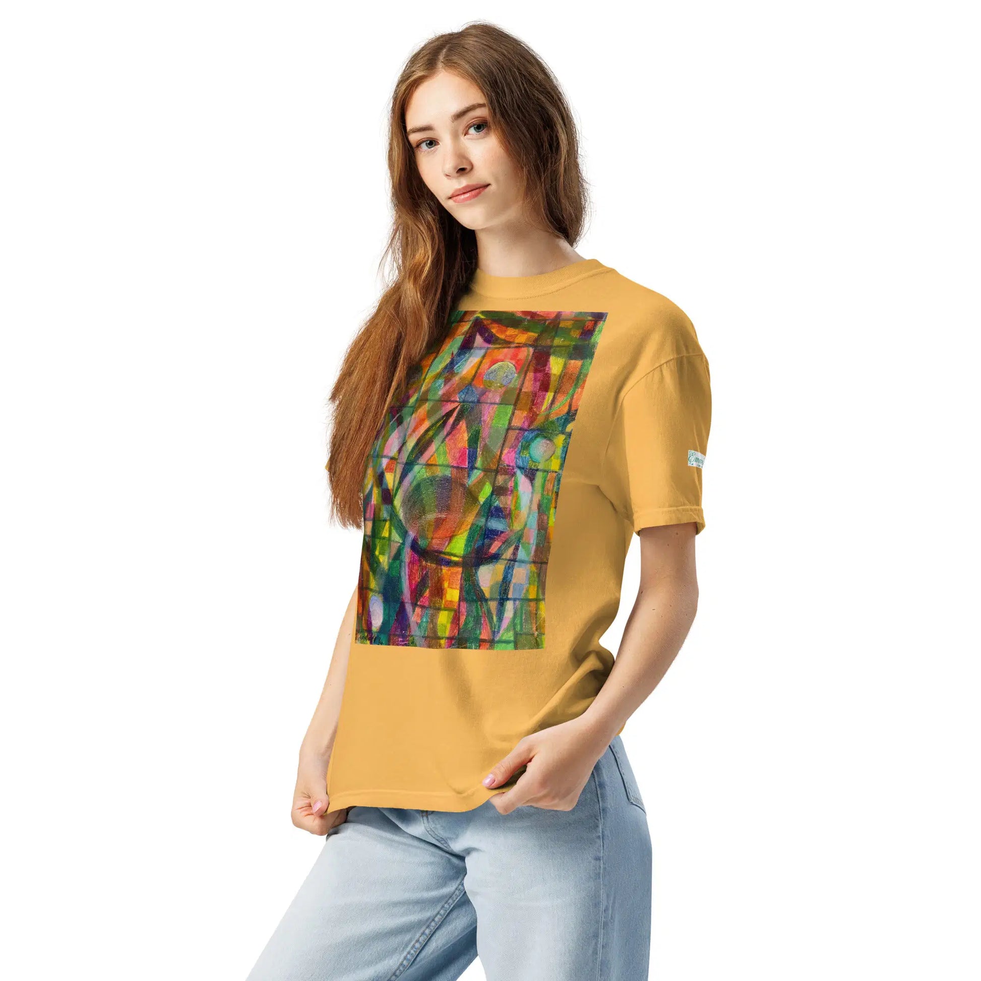 Unisex T-Shirt - Organic Life - Colorful Geometric Art - Eman's Gallery