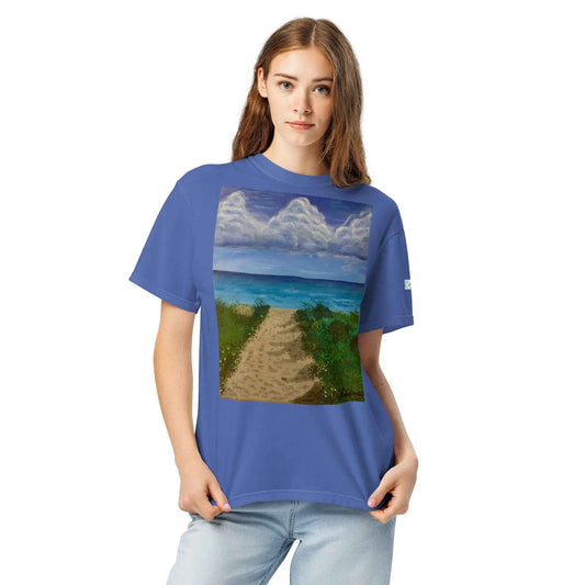 Unisex T-Shirt - Edge of Calm - Coastal Pathway Scene