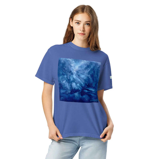 Unisex T-Shirt - Thunder - Dramatic Blue Storm Cloud Art