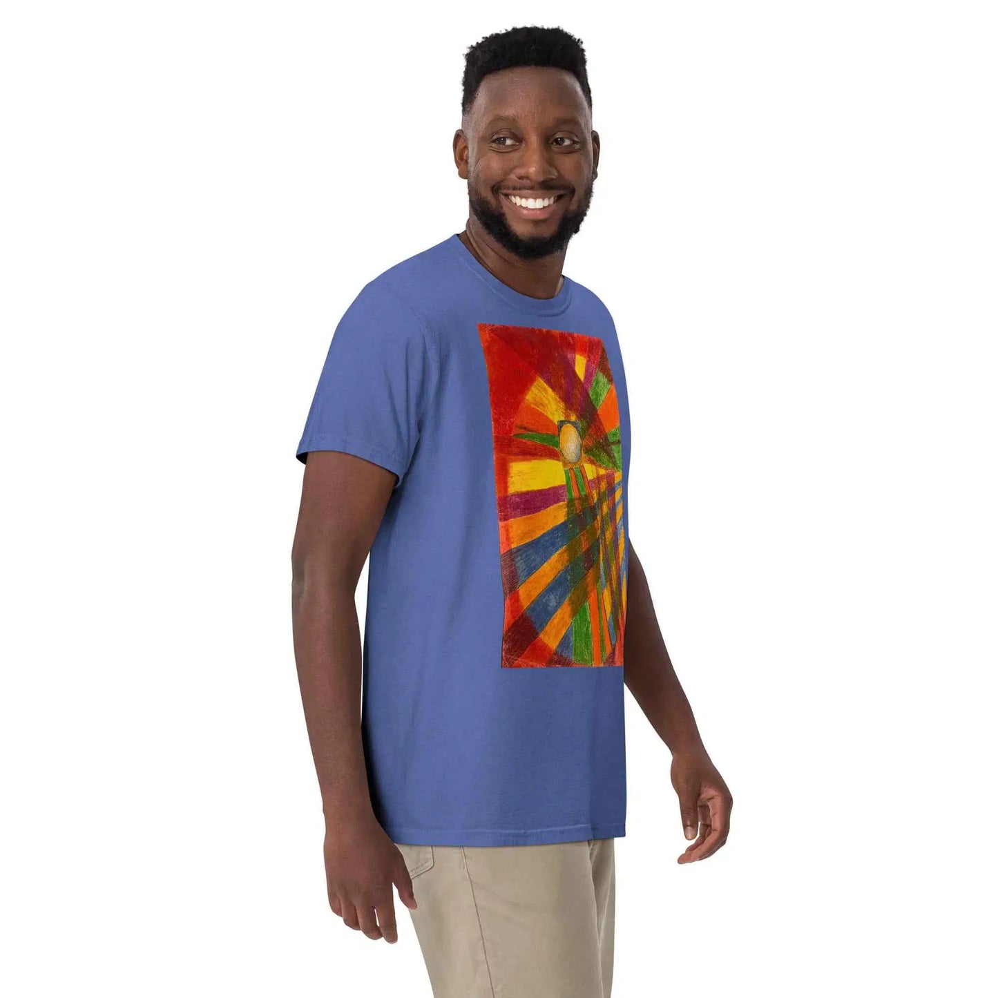 Unisex T-Shirt - Solar Burst - Geometric Abstract Sunburst
