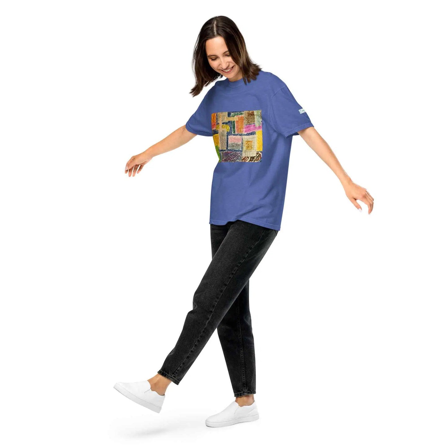 Unisex T-Shirt - The Hearth Quilt - Folk Abstract Patchwork
