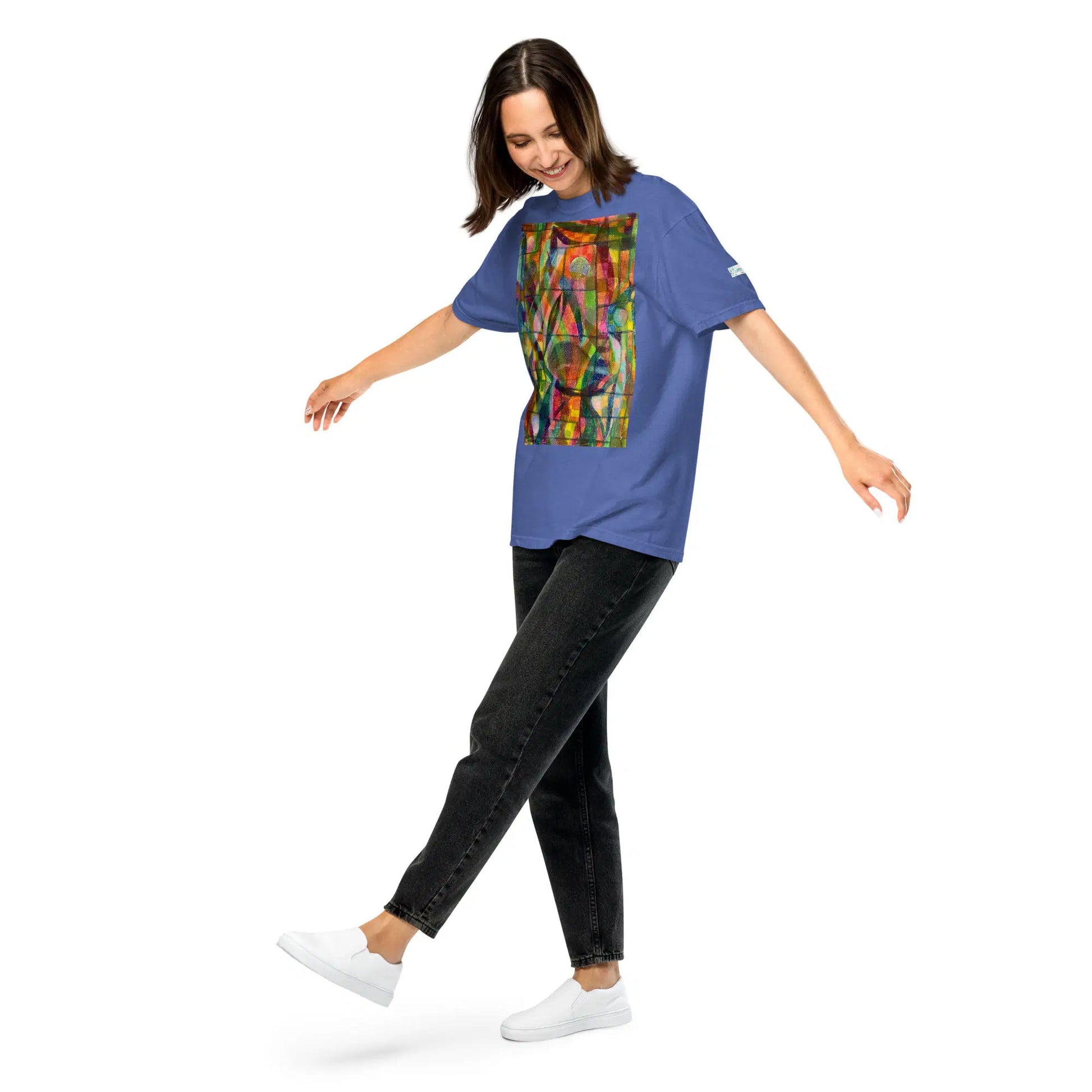 Unisex T-Shirt - Organic Life - Colorful Geometric Art - Eman's Gallery