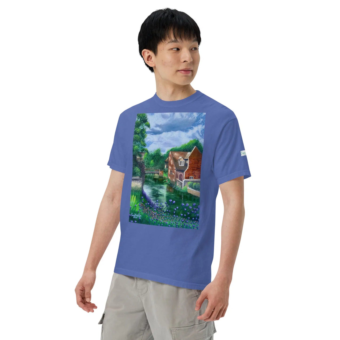Unisex T-Shirt - River Melody - Impressionist Landscape Art - Eman's Gallery