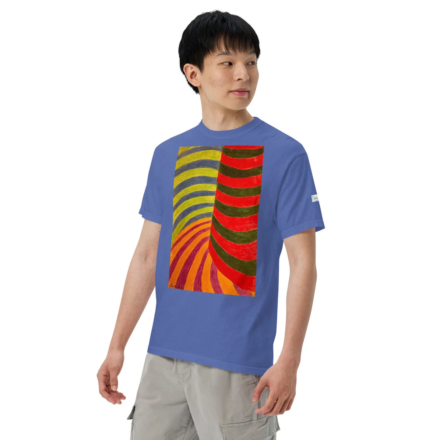 Unisex T-shirt - No Brake Zone - Geometric Op Art Motion - Eman's Gallery