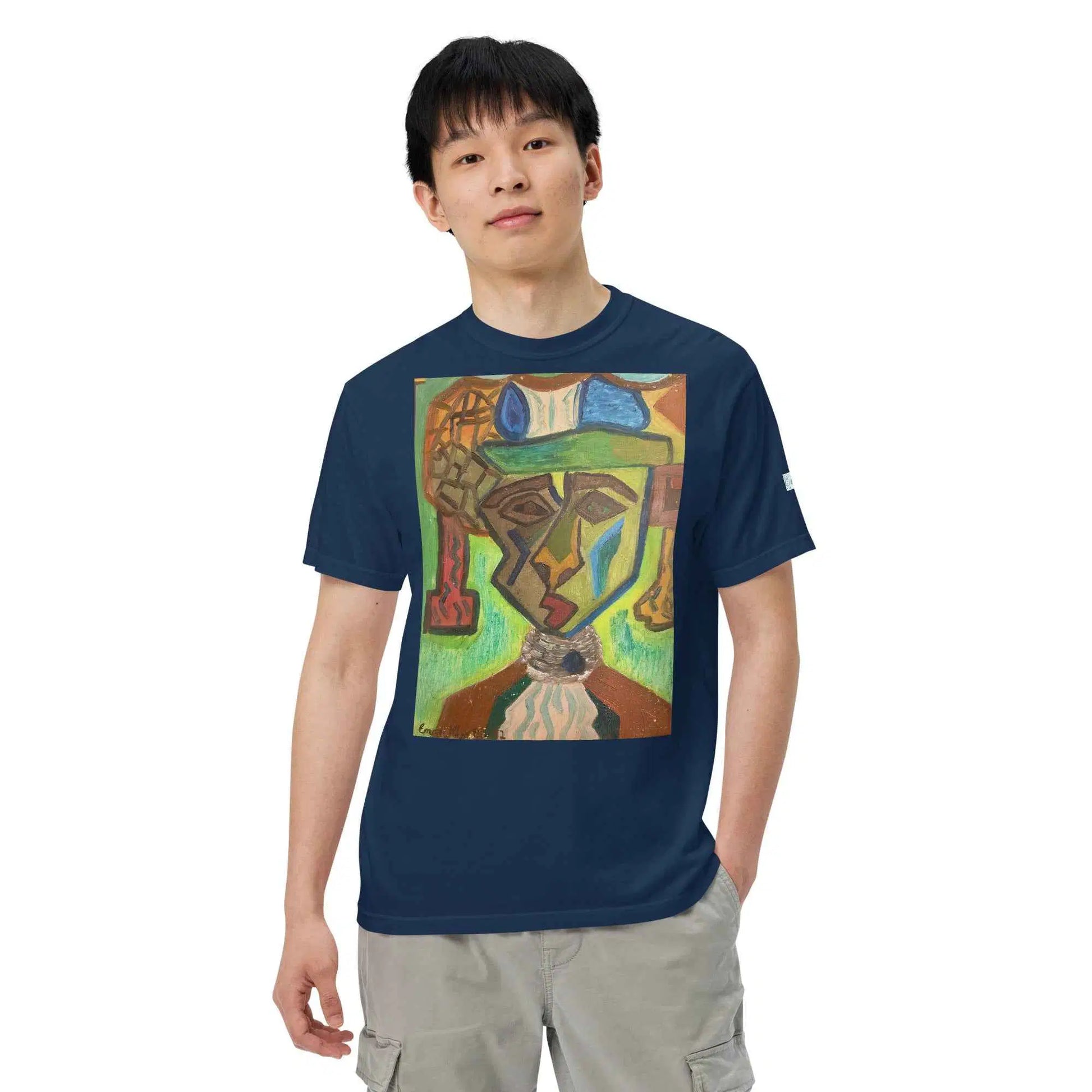 Unisex T-Shirt - Fragmented Soul - Cubist Figure Art
