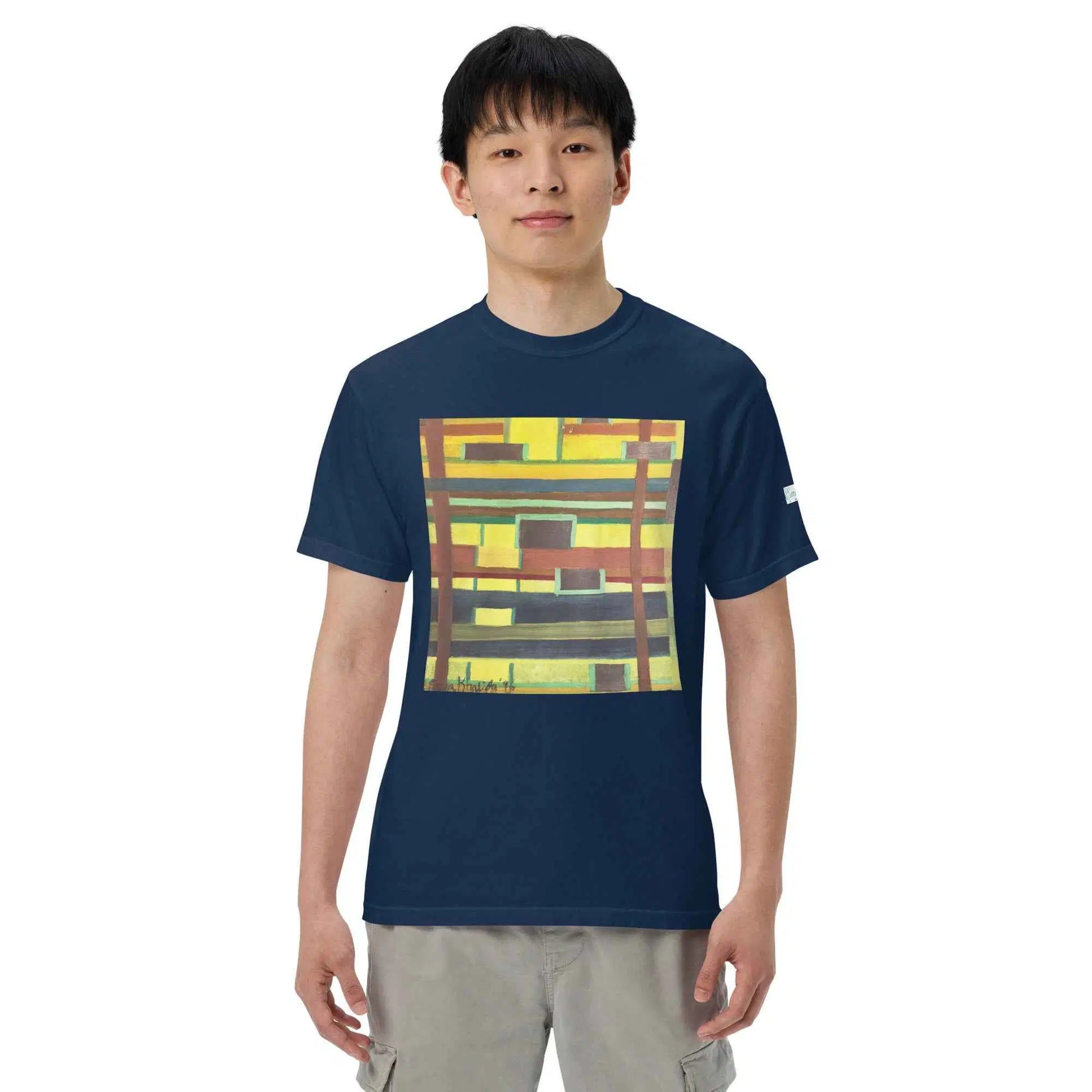 Unisex T-Shirt - City in Grids - Geometric Abstract Urban