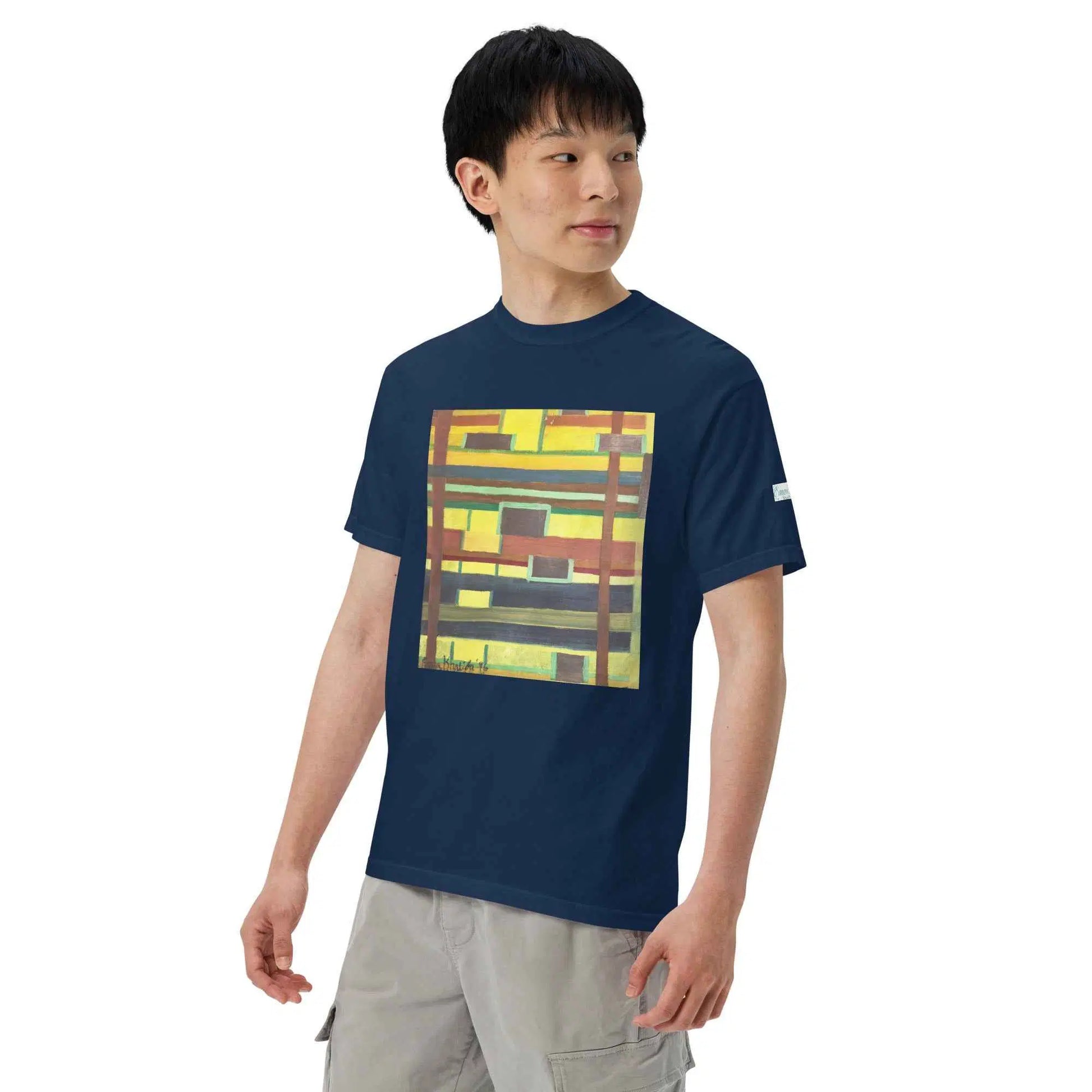 Unisex T-Shirt - City in Grids - Geometric Abstract Urban