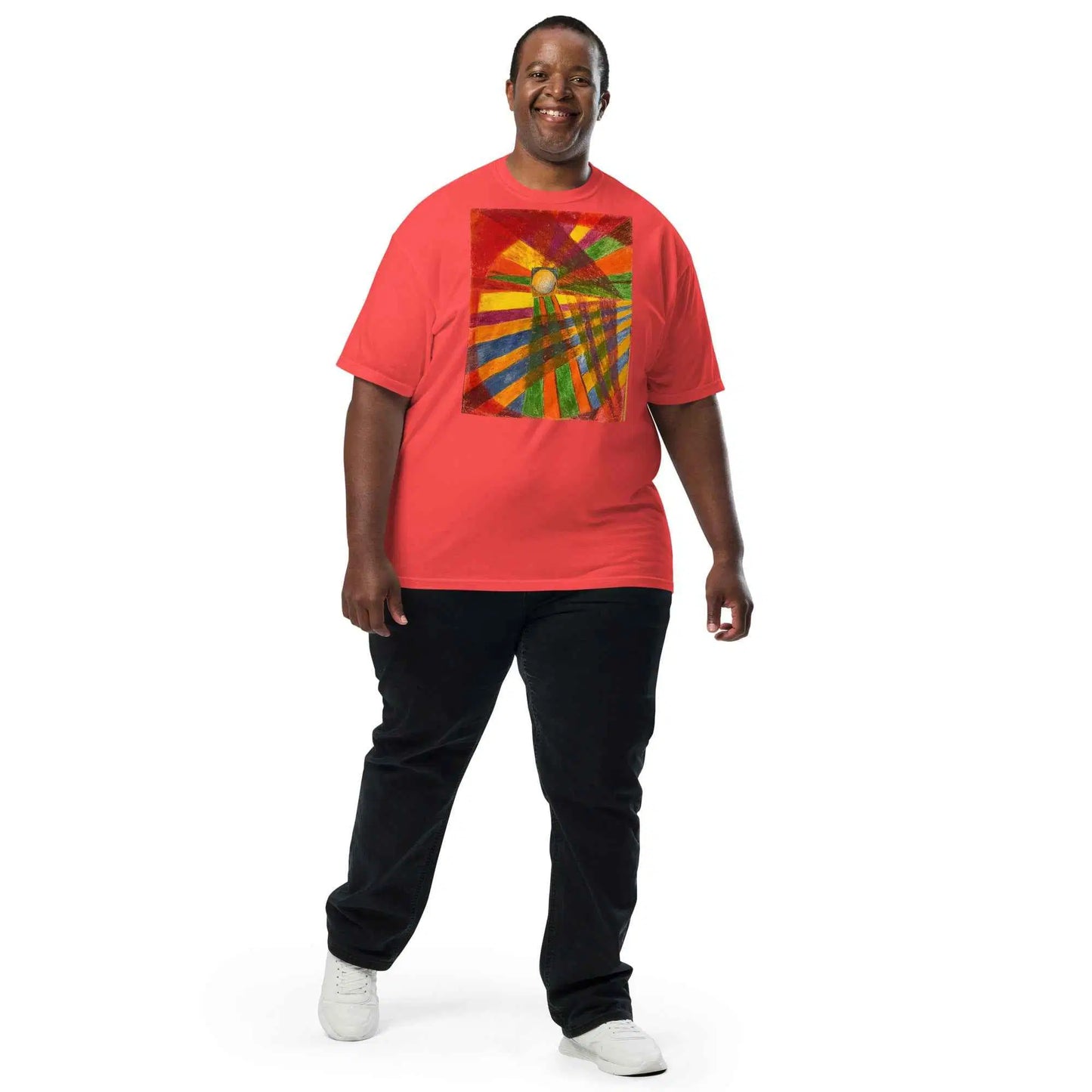 Unisex T-Shirt - Solar Burst - Geometric Abstract Sunburst