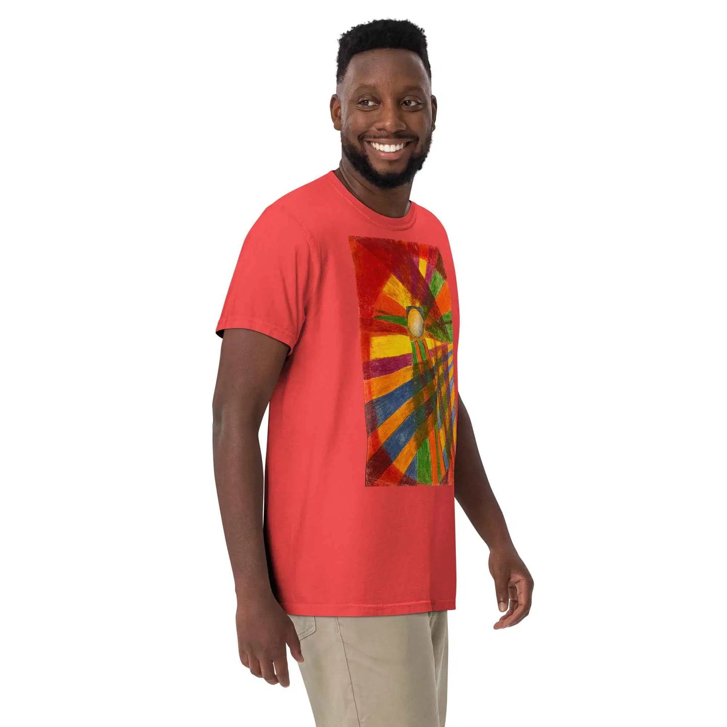 Unisex T-Shirt - Solar Burst - Geometric Abstract Sunburst