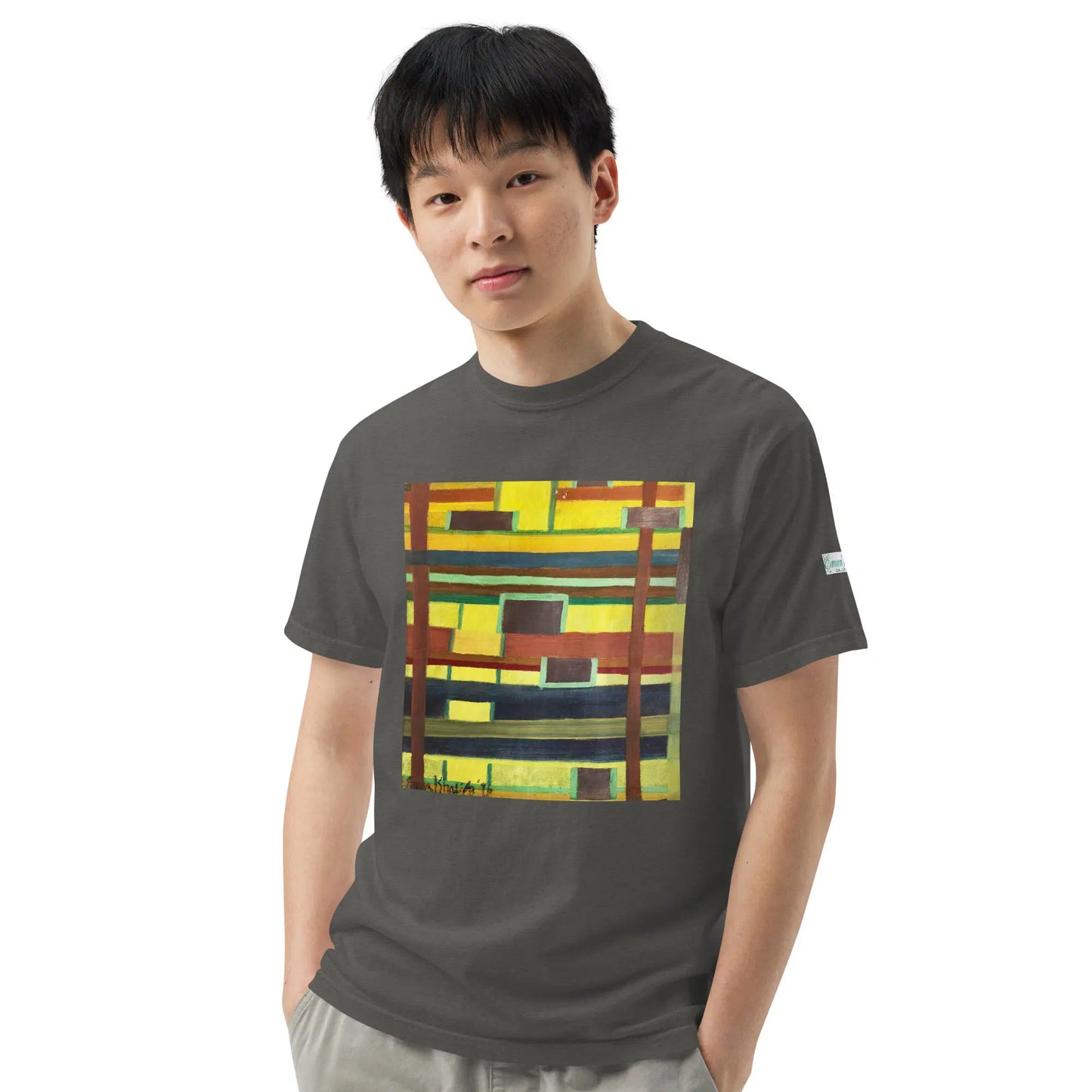 Unisex T-Shirt - City in Grids - Geometric Abstract Urban - Eman's Gallery