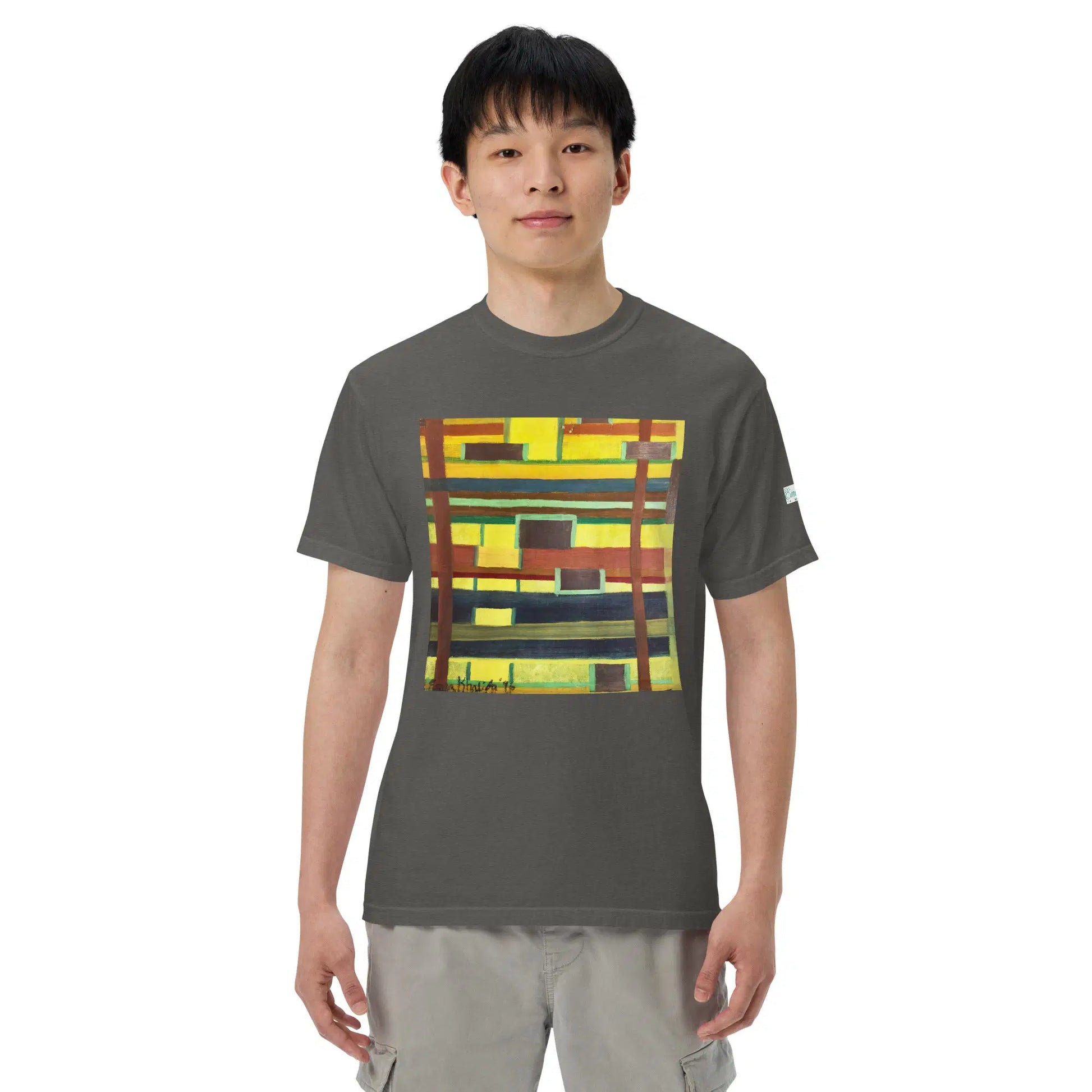 Unisex T-Shirt - City in Grids - Geometric Abstract Urban - Eman's Gallery