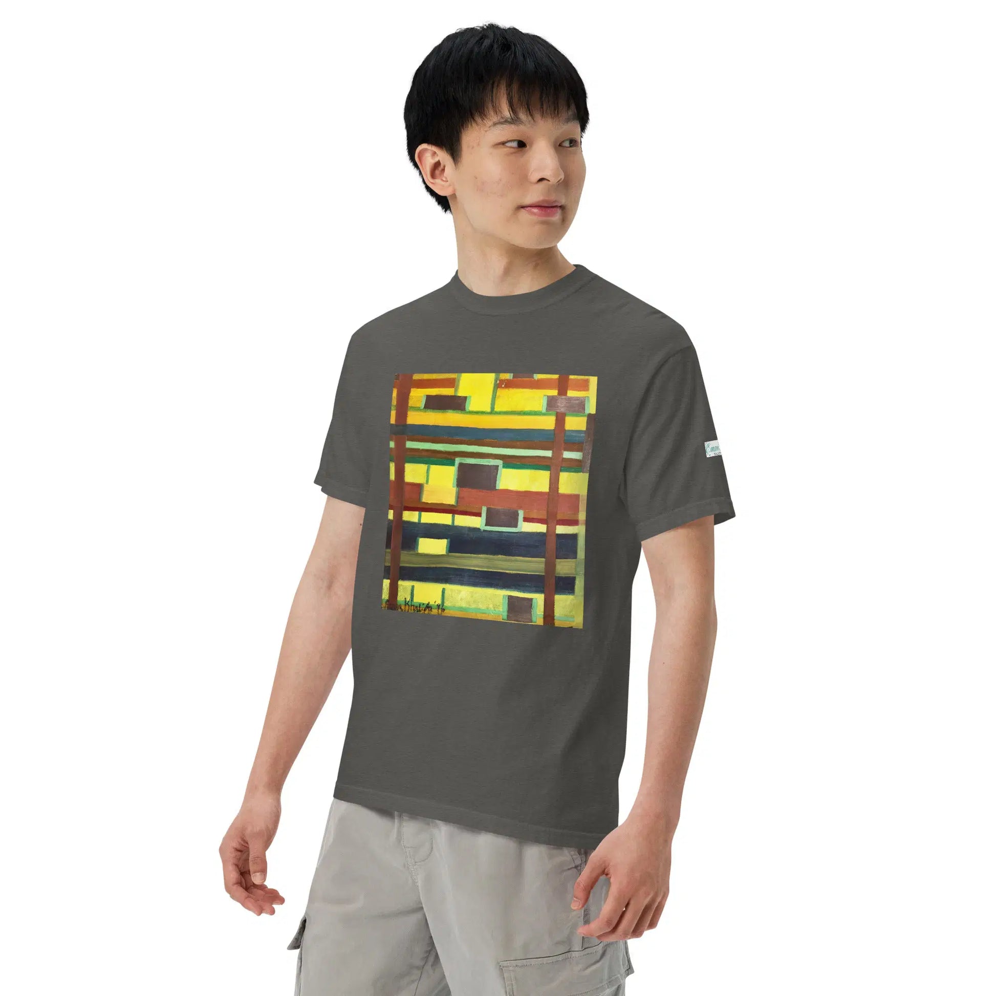 Unisex T-Shirt - City in Grids - Geometric Abstract Urban - Eman's Gallery
