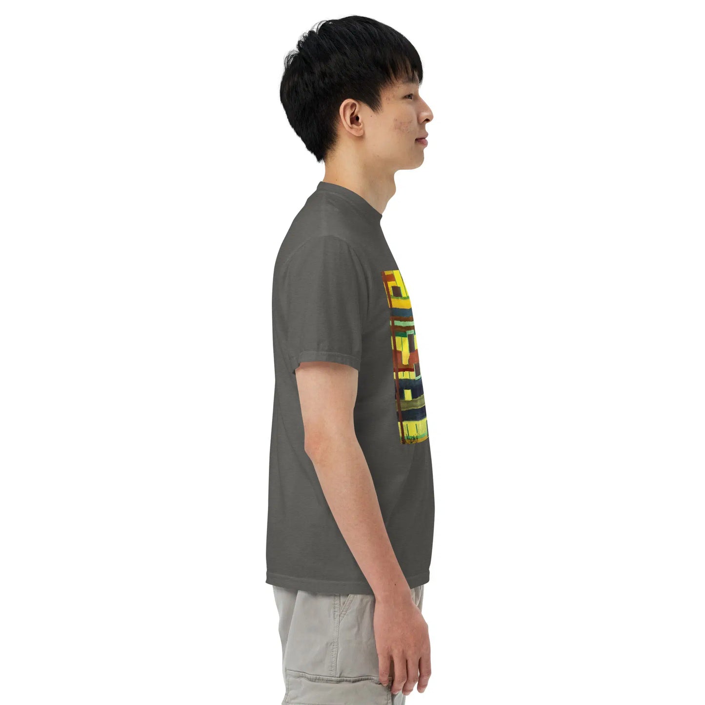 Unisex T-Shirt - City in Grids - Geometric Abstract Urban - Eman's Gallery