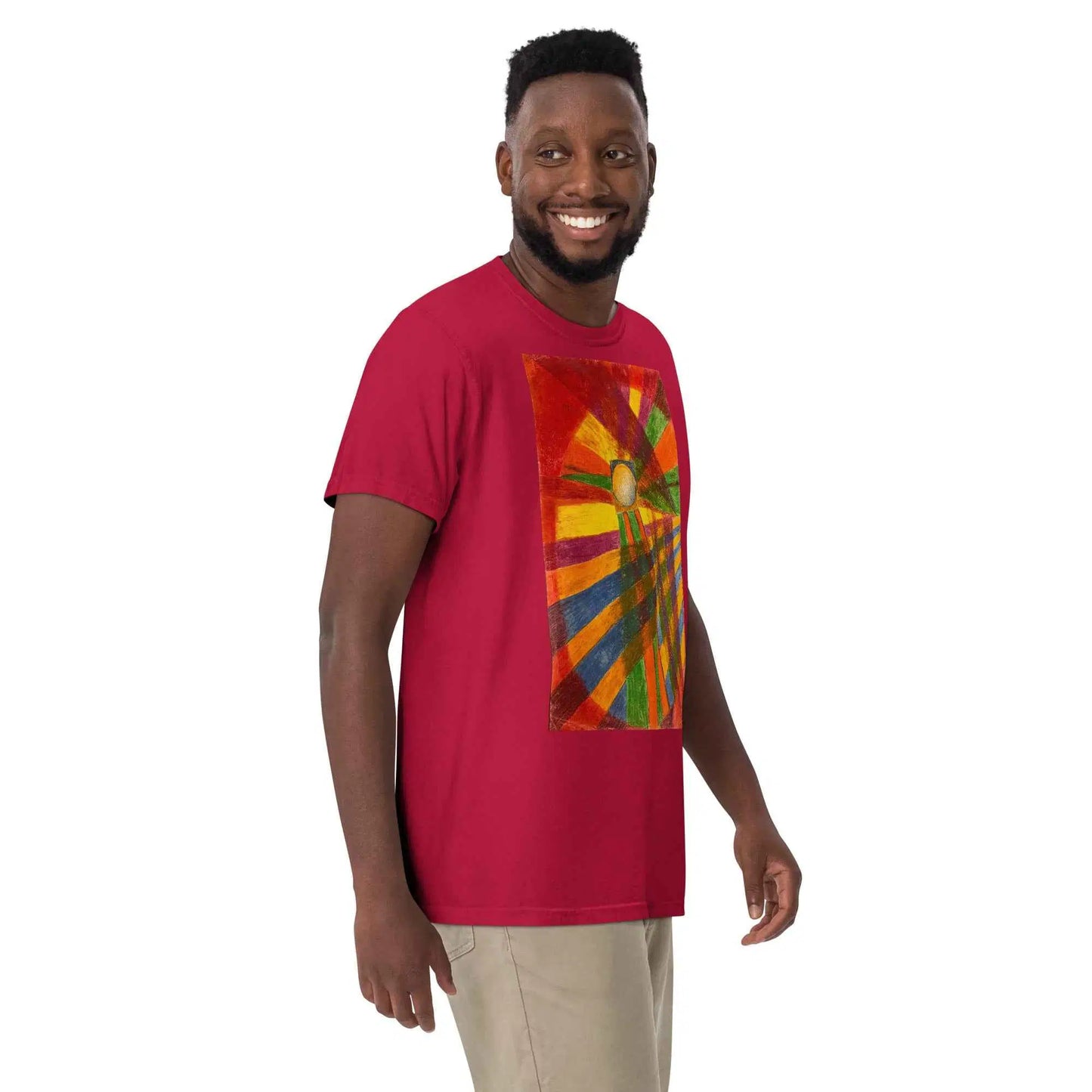 Unisex T-Shirt - Solar Burst - Geometric Abstract Sunburst