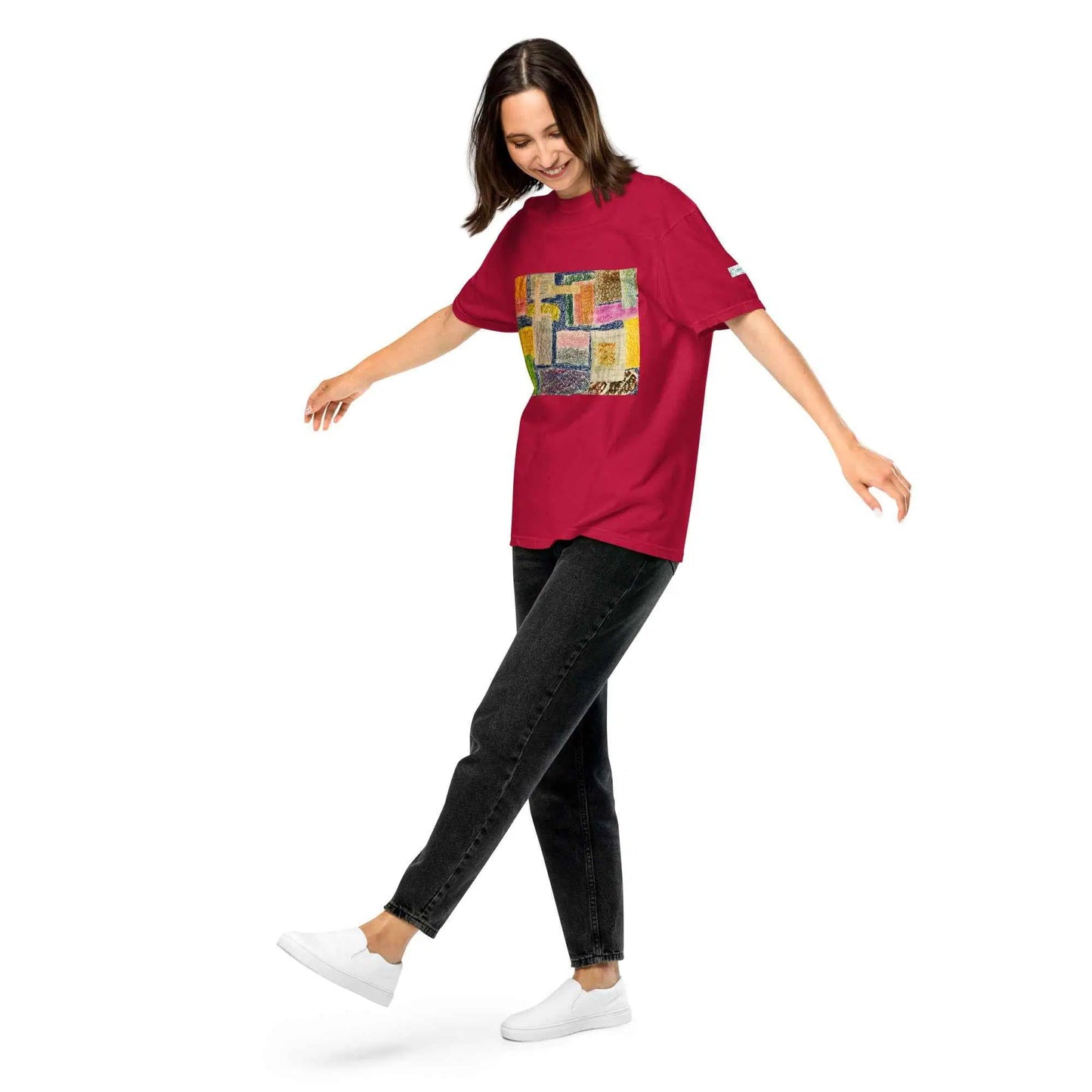 Unisex T-Shirt - The Hearth Quilt - Folk Abstract Patchwork