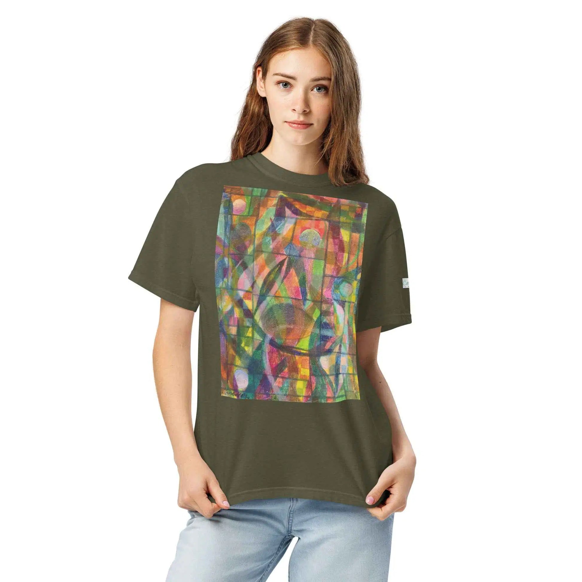 Unisex T-Shirt - Organic Life - Colorful Geometric Art