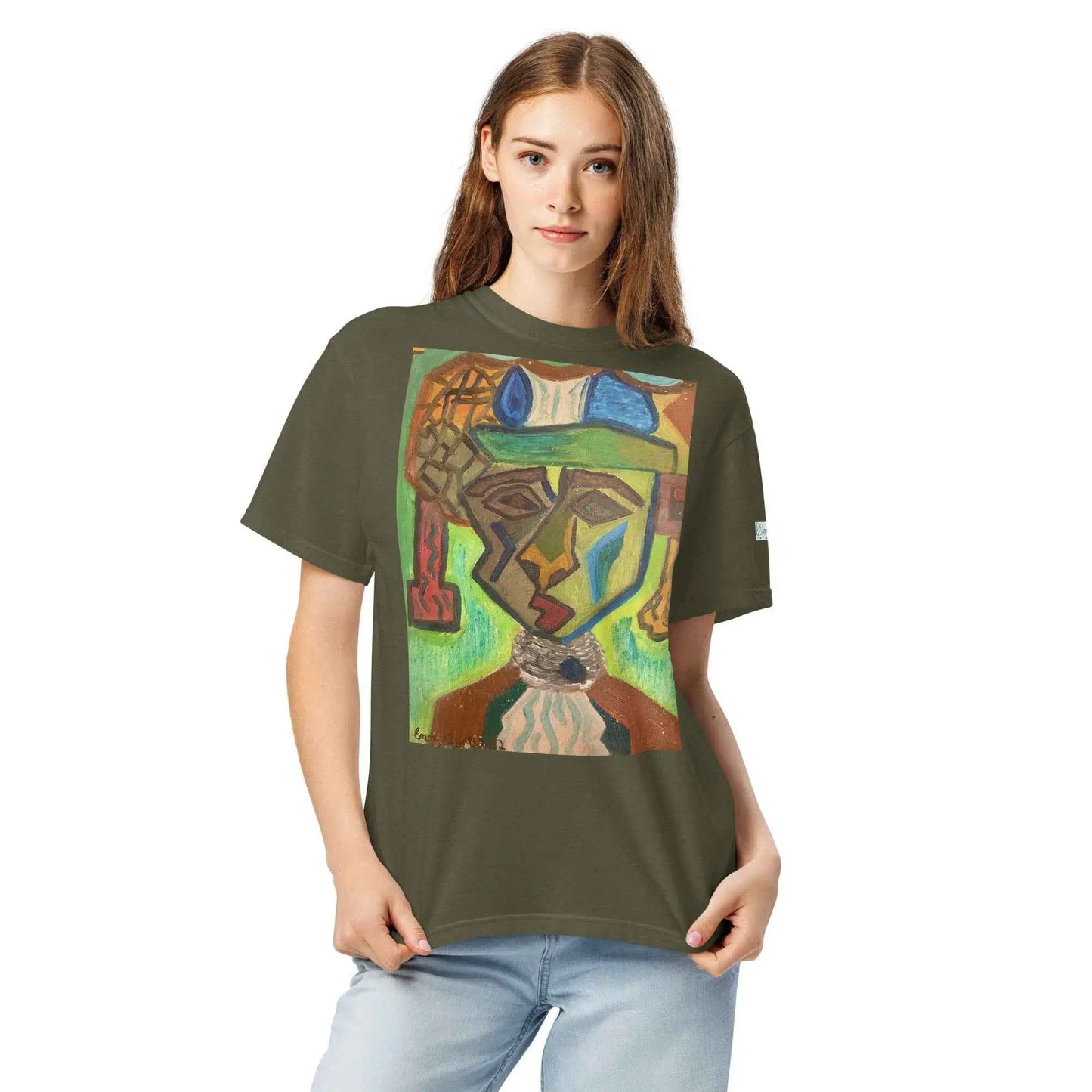 Unisex T-Shirt - Fragmented Soul - Cubist Figure Art