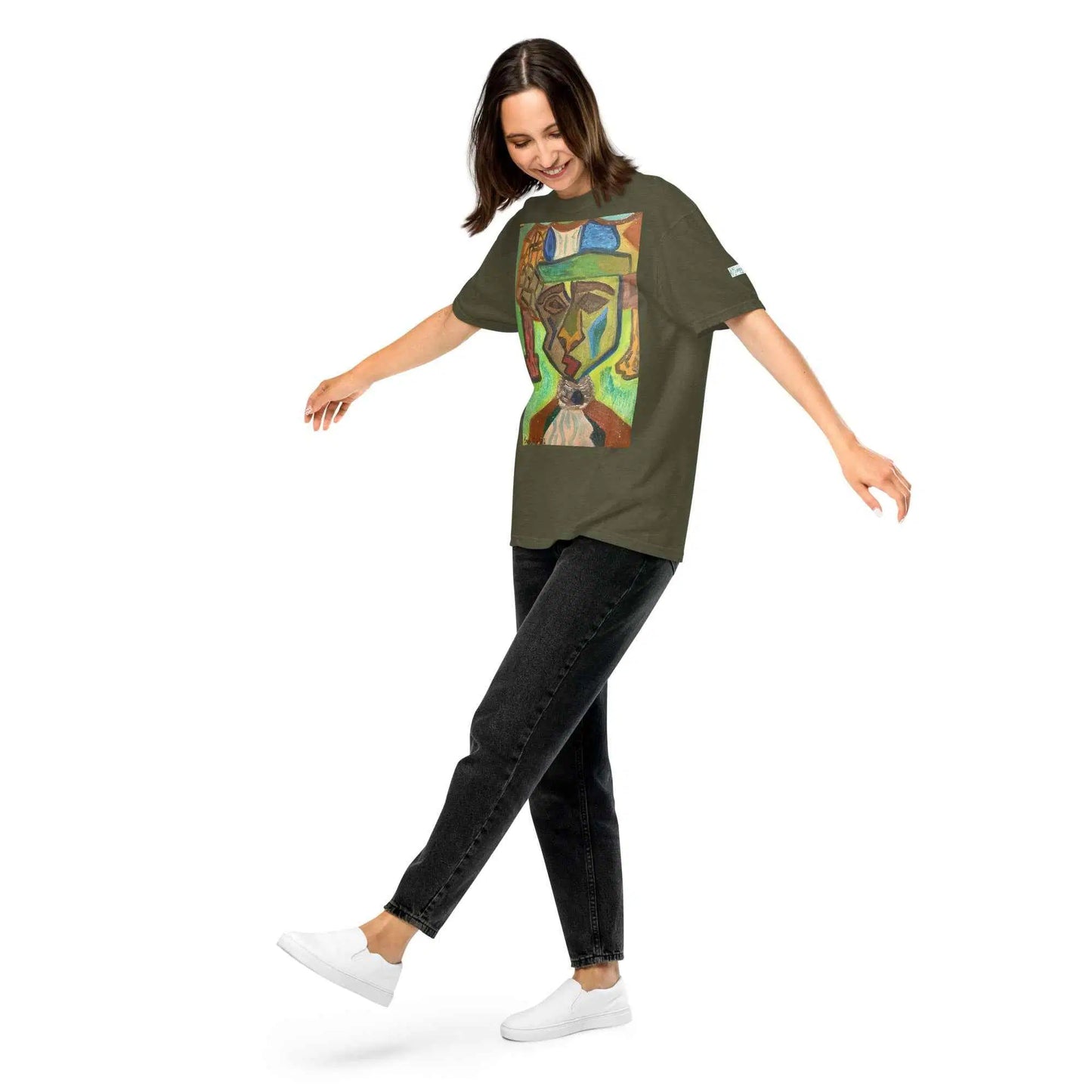 Unisex T-Shirt - Fragmented Soul - Cubist Figure Art