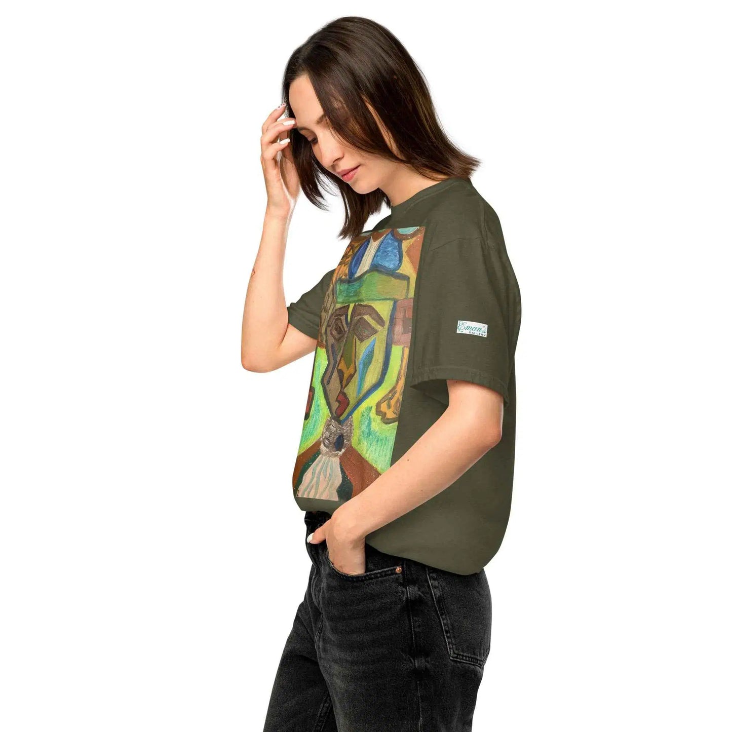 Unisex T-Shirt - Fragmented Soul - Cubist Figure Art