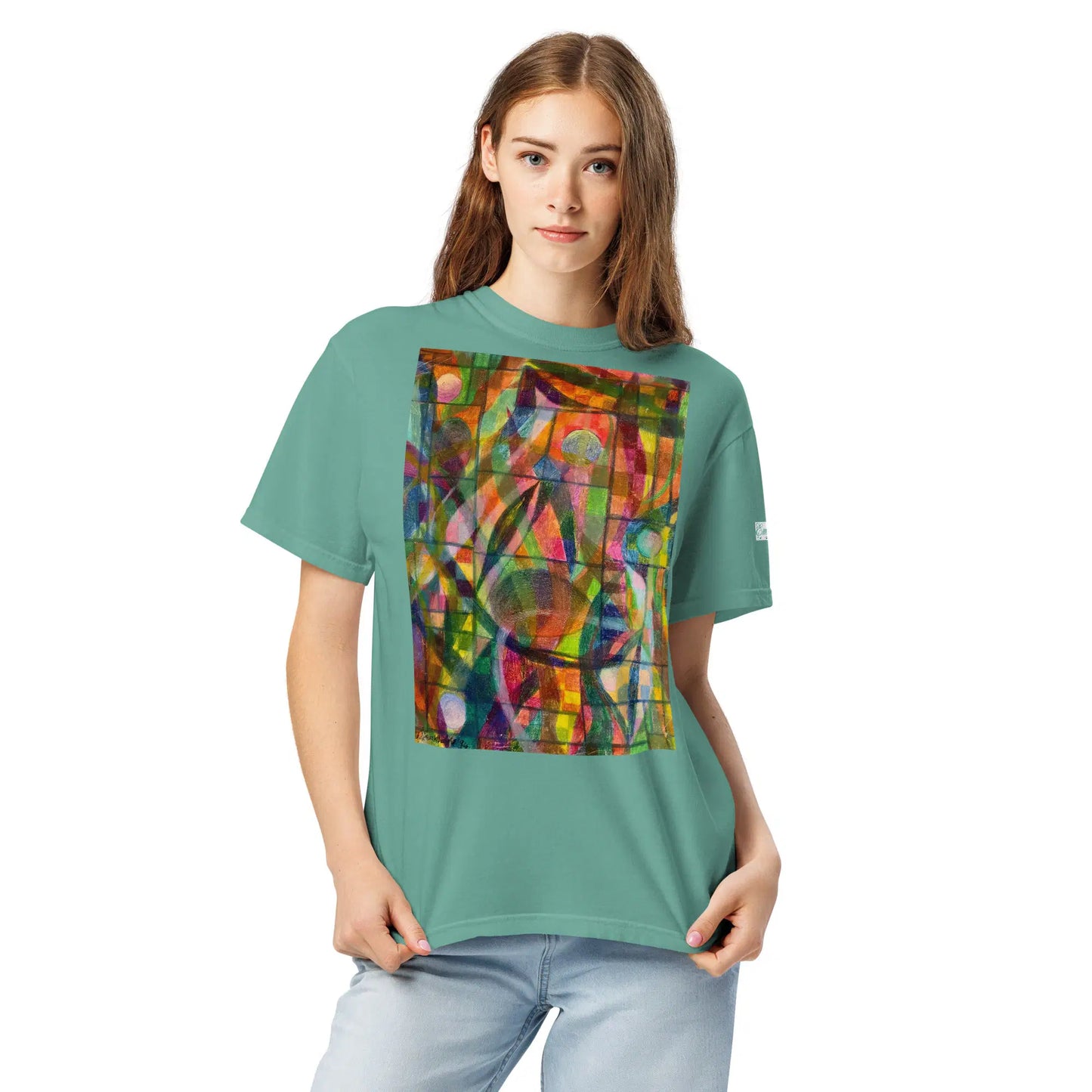 Unisex T-Shirt - Organic Life - Colorful Geometric Art - Eman's Gallery
