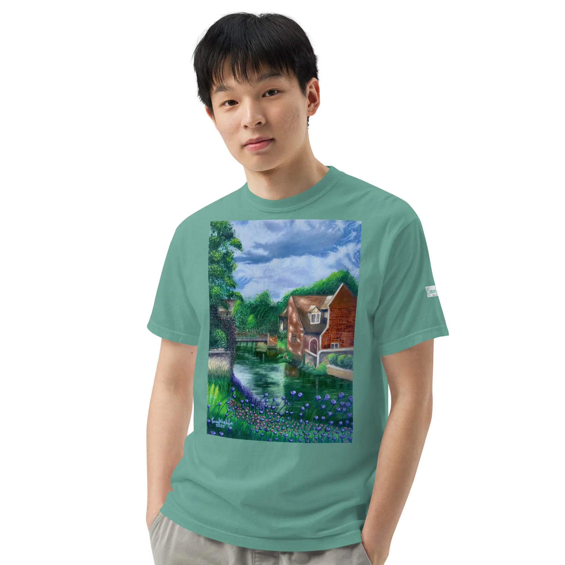 Unisex T-Shirt - River Melody - Impressionist Landscape Art - Eman's Gallery