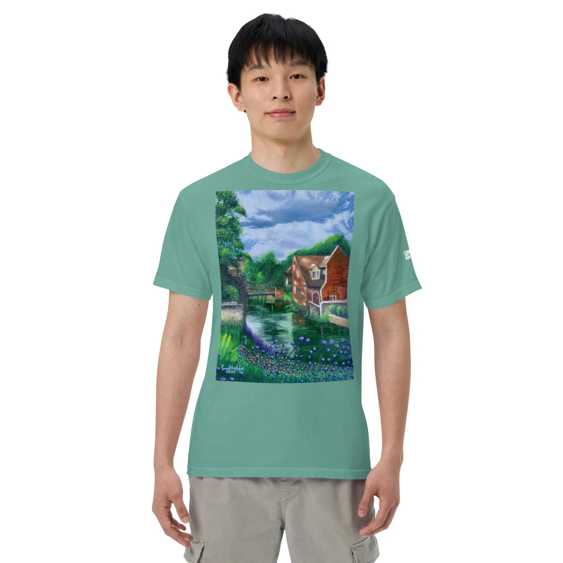 Unisex T-Shirt - River Melody - Impressionist Landscape Art - Eman's Gallery