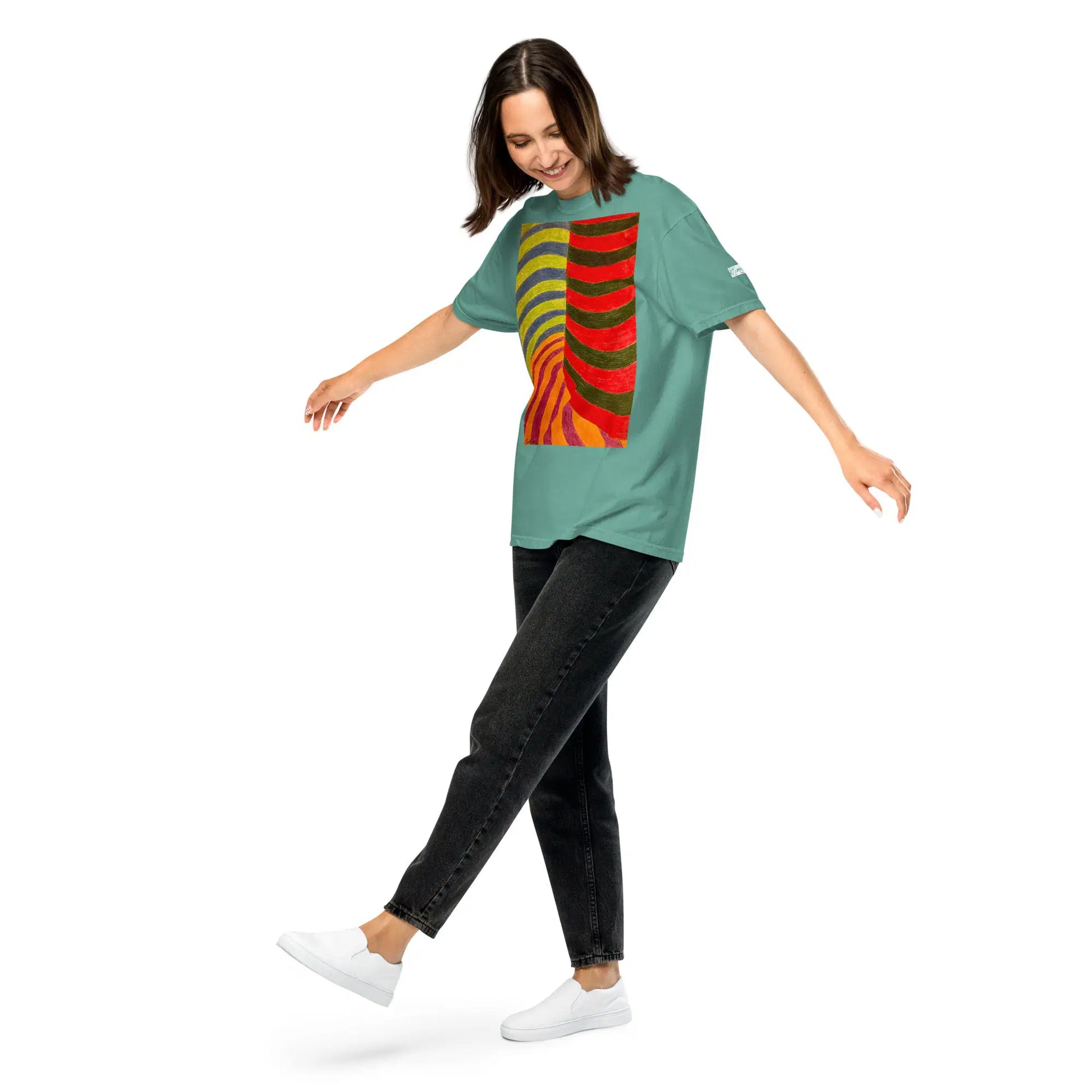 Unisex T-shirt - No Brake Zone - Geometric Op Art Motion - Eman's Gallery