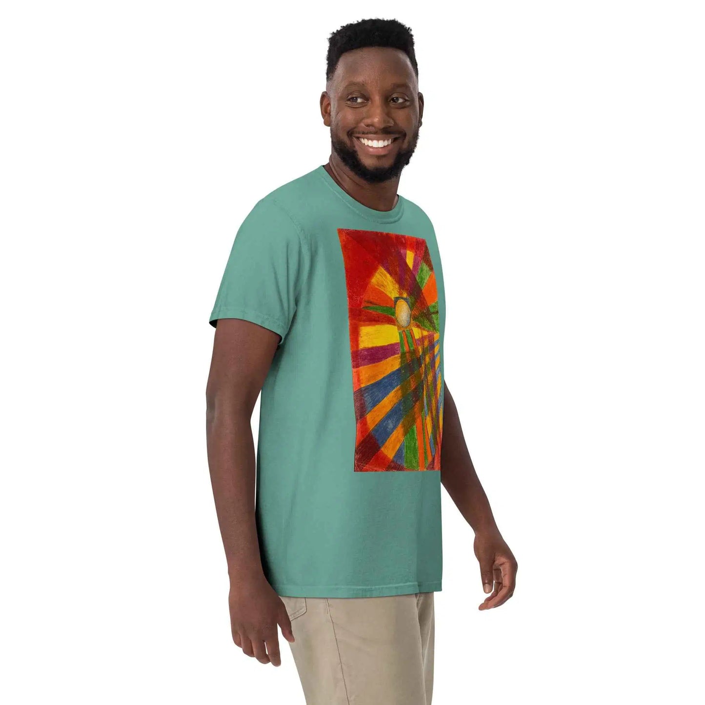 Unisex T-Shirt - Solar Burst - Geometric Abstract Sunburst