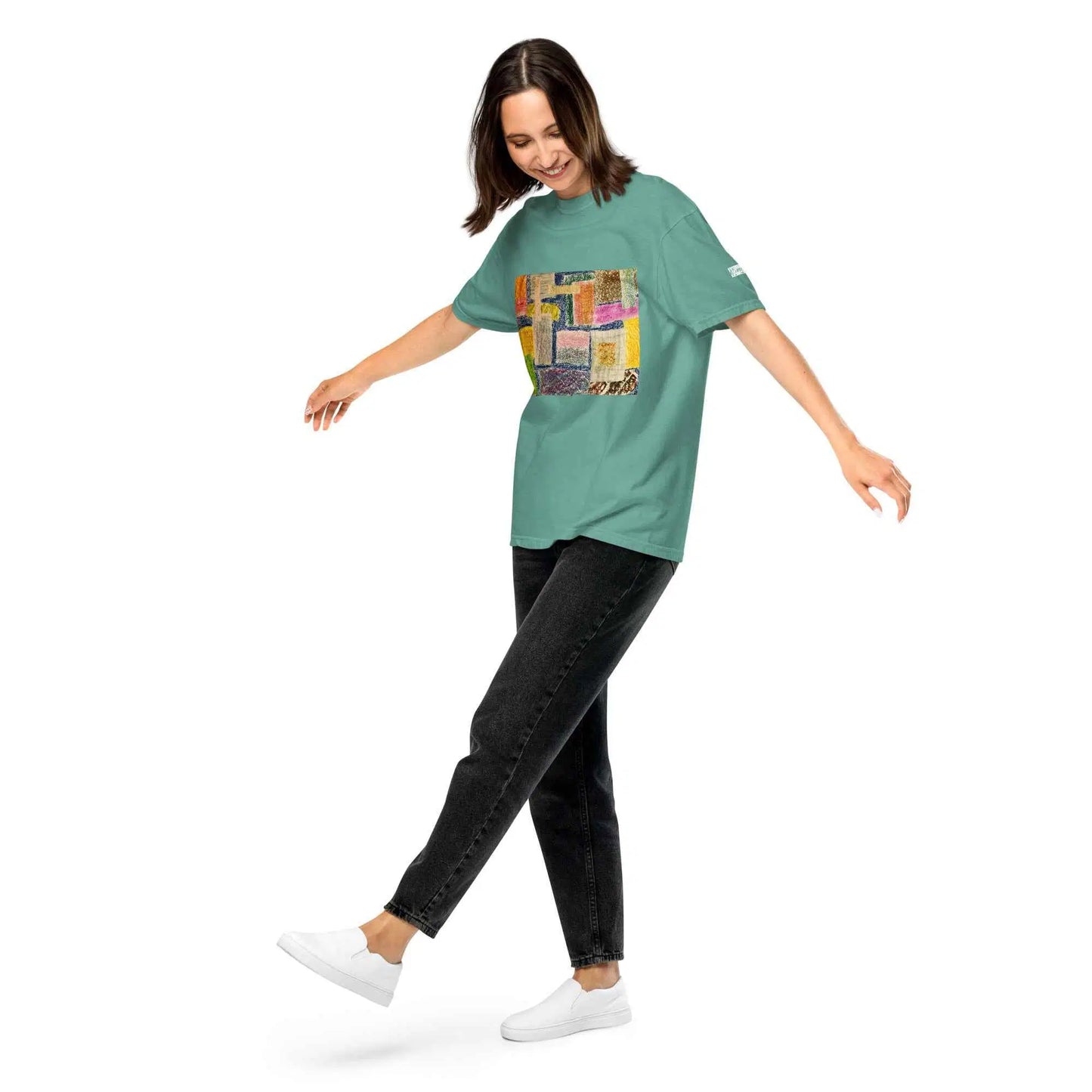 Unisex T-Shirt - The Hearth Quilt - Folk Abstract Patchwork