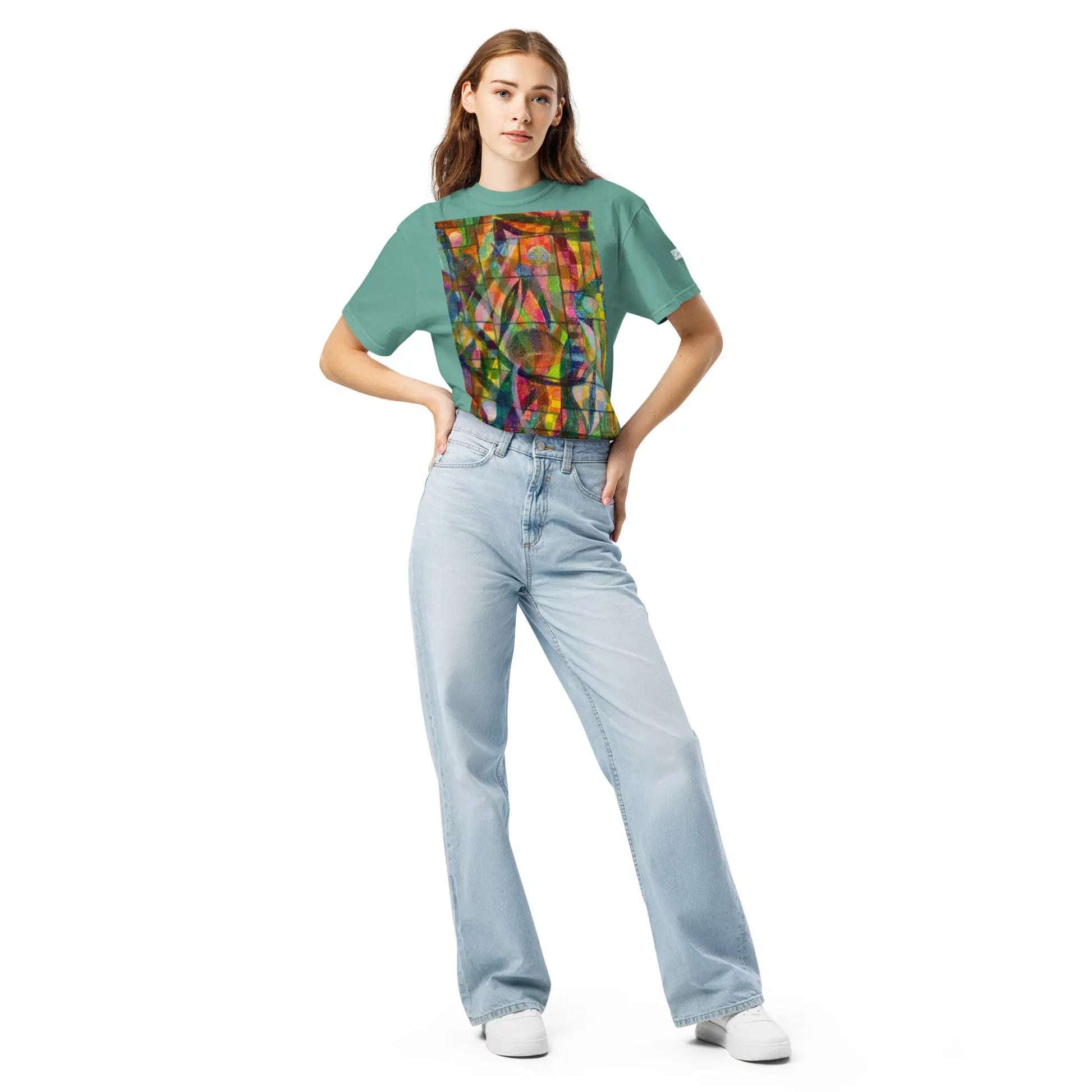 Unisex T-Shirt - Organic Life - Colorful Geometric Art - Eman's Gallery