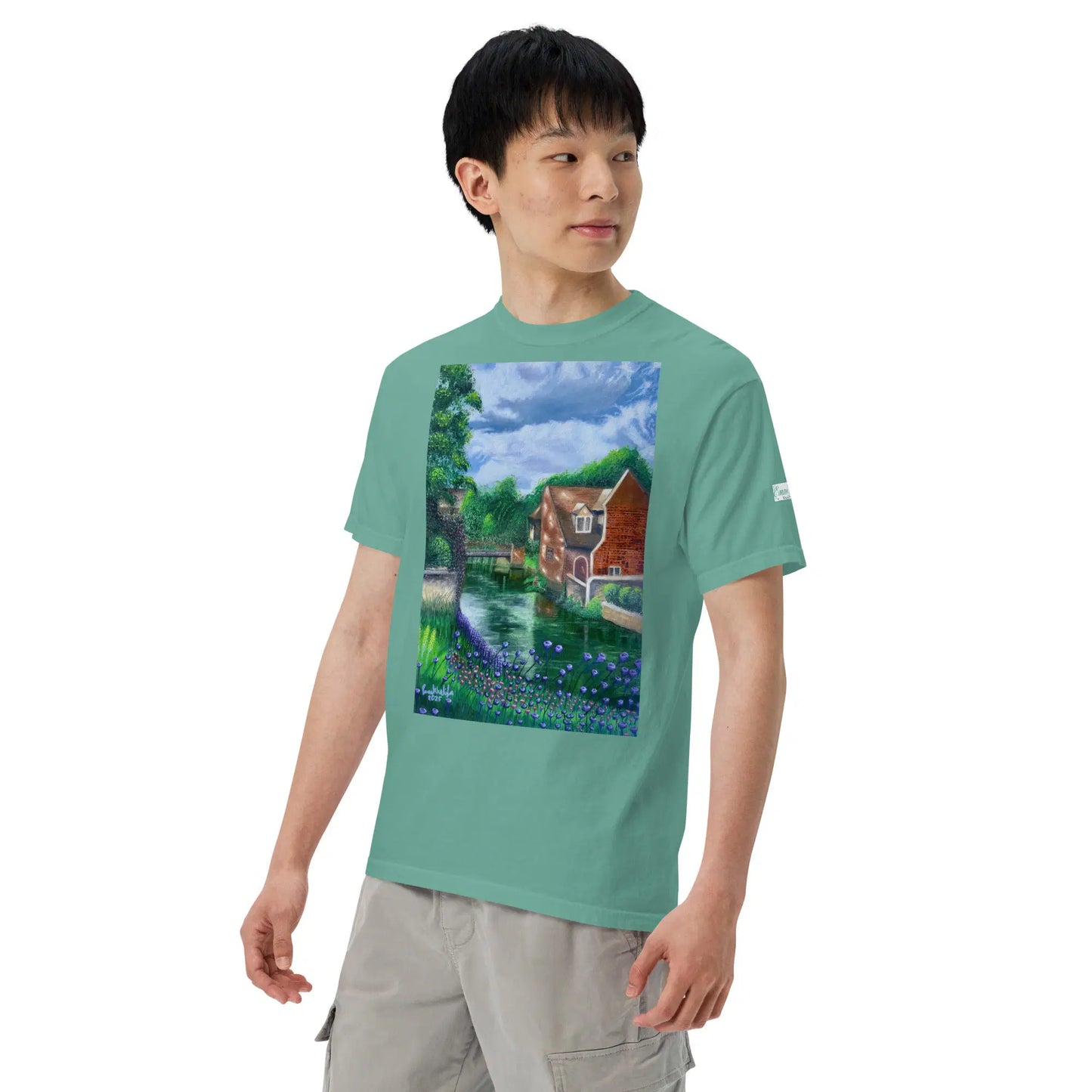 Unisex T-Shirt - River Melody - Impressionist Landscape Art - Eman's Gallery