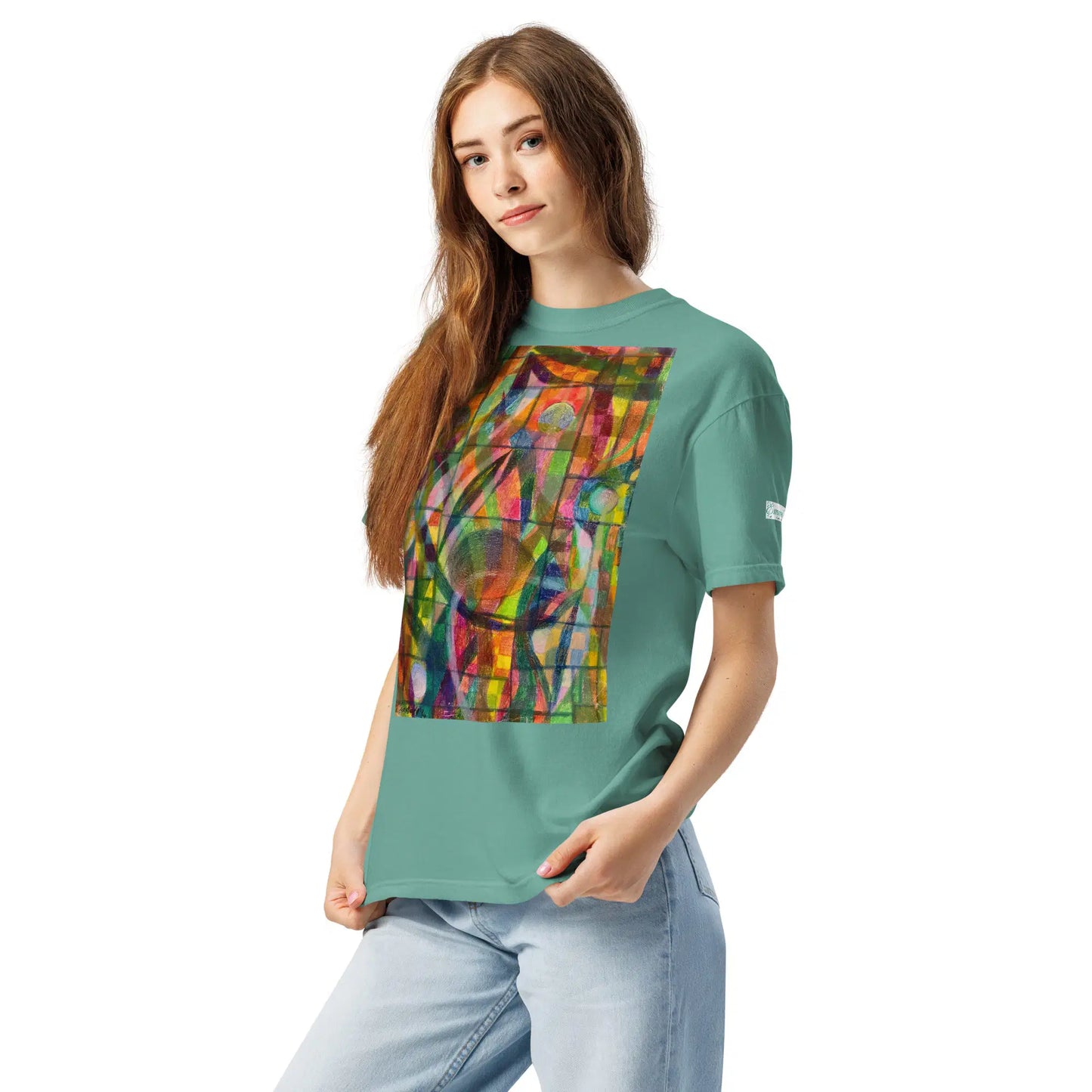 Unisex T-Shirt - Organic Life - Colorful Geometric Art - Eman's Gallery